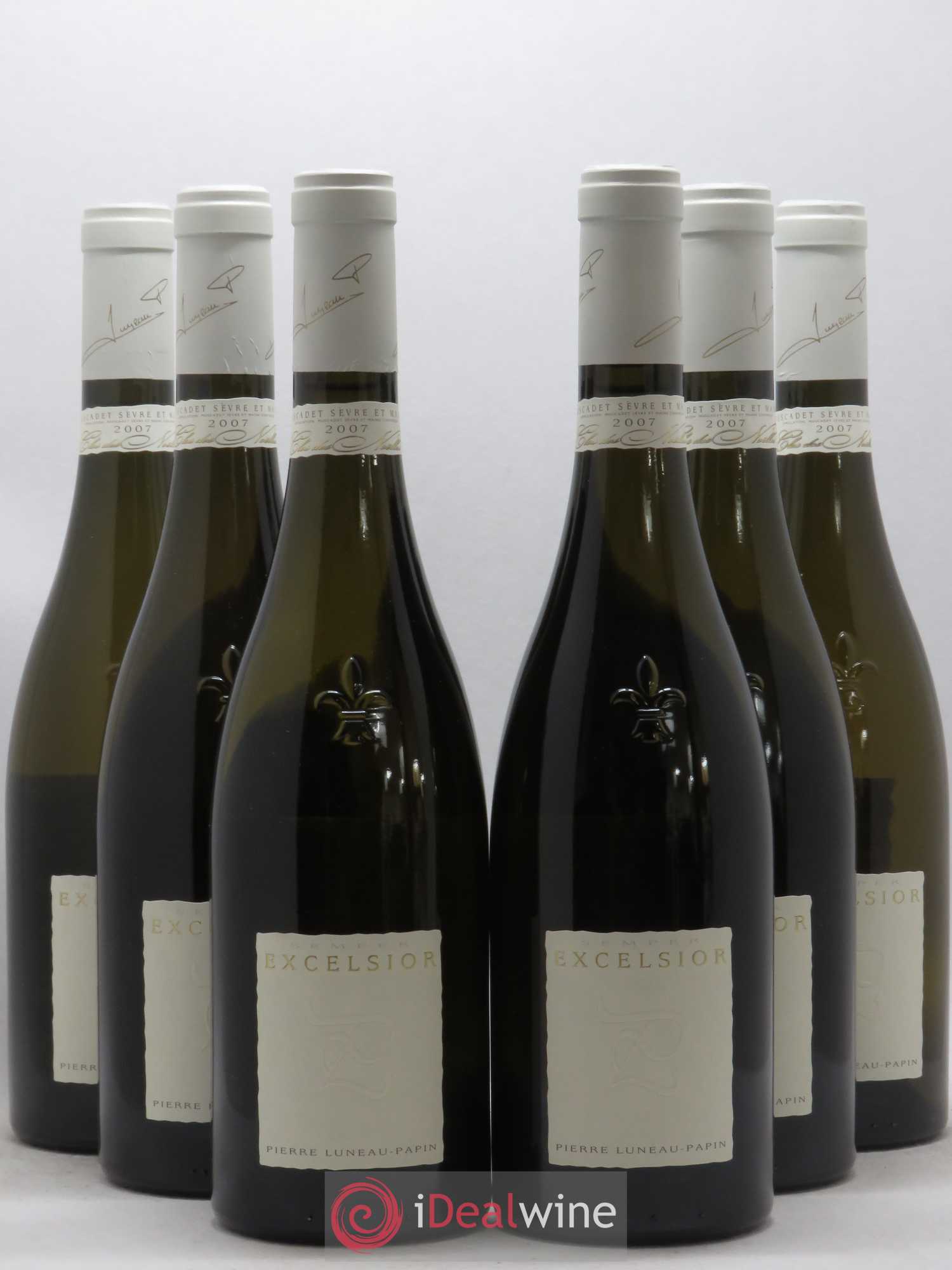Muscadet-Sèvre-et-Maine Clos Des Noelles Cuvee Excelsior Domaine Luneau Papin 2007 - Posten von 6 Flaschen - 0