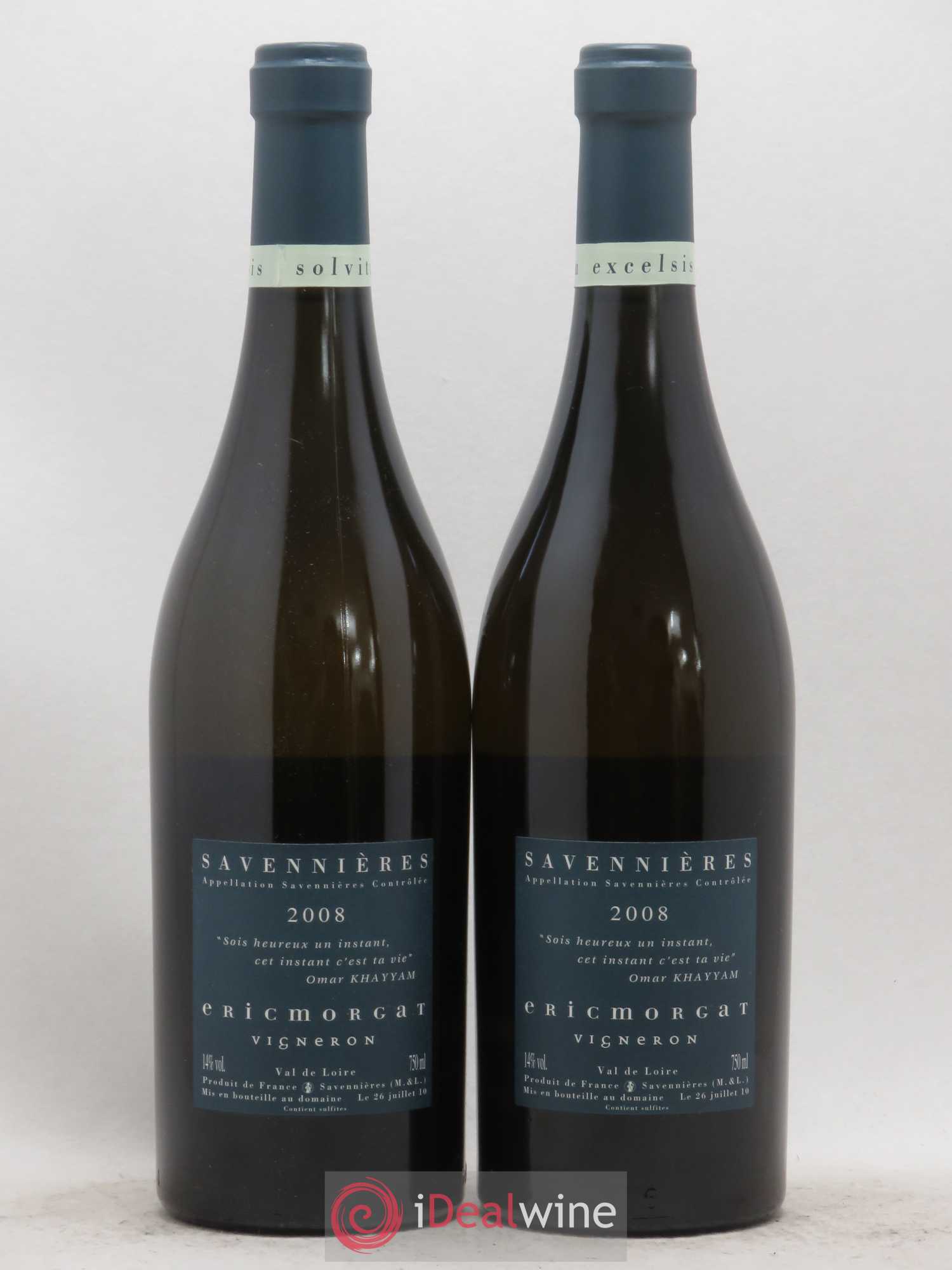 Savennières L'Enclos Eric Morgat 2008 - Lot de 2 bouteilles - 1