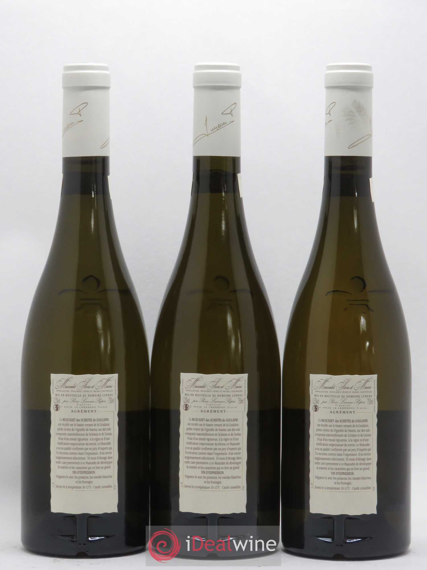 Muscadet-Sèvre-et-Maine Clos Des Noelles Cuvee Excelsior Domaine Luneau Papin 2005 - Posten von 3 Flaschen - 1