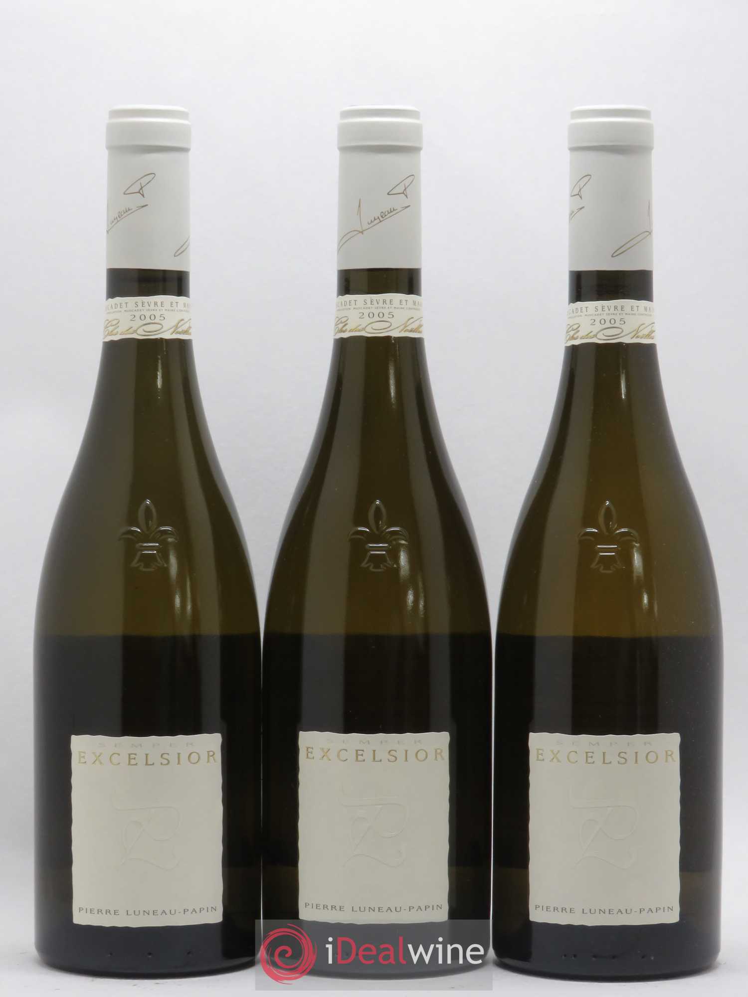 Muscadet-Sèvre-et-Maine Clos Des Noelles Cuvee Excelsior Domaine Luneau Papin 2005 - Posten von 3 Flaschen - 0