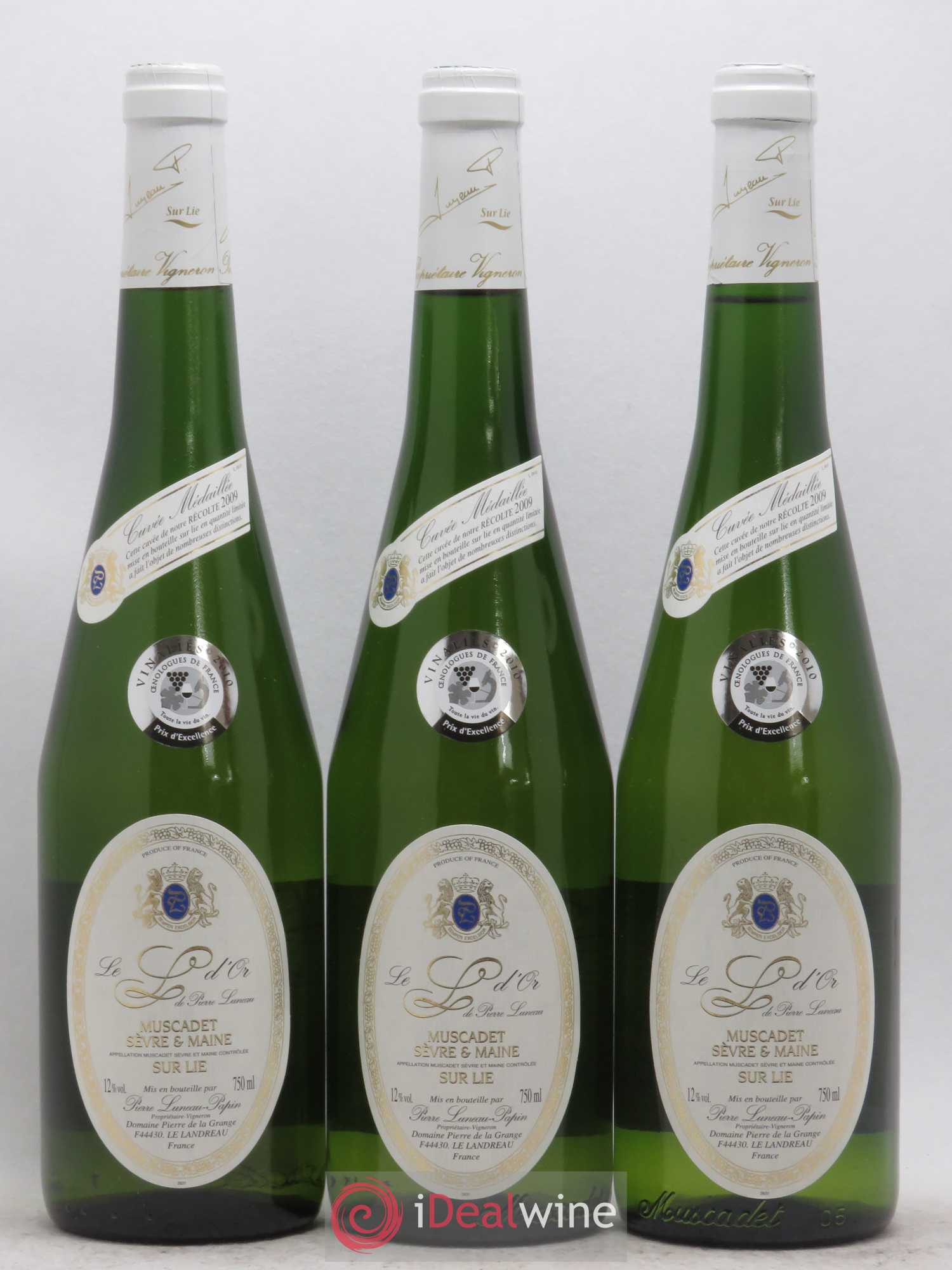 Muscadet-Sèvre-et-Maine L D'Or Luneau-Papin 2009 - Lot de 6 bouteilles - 1