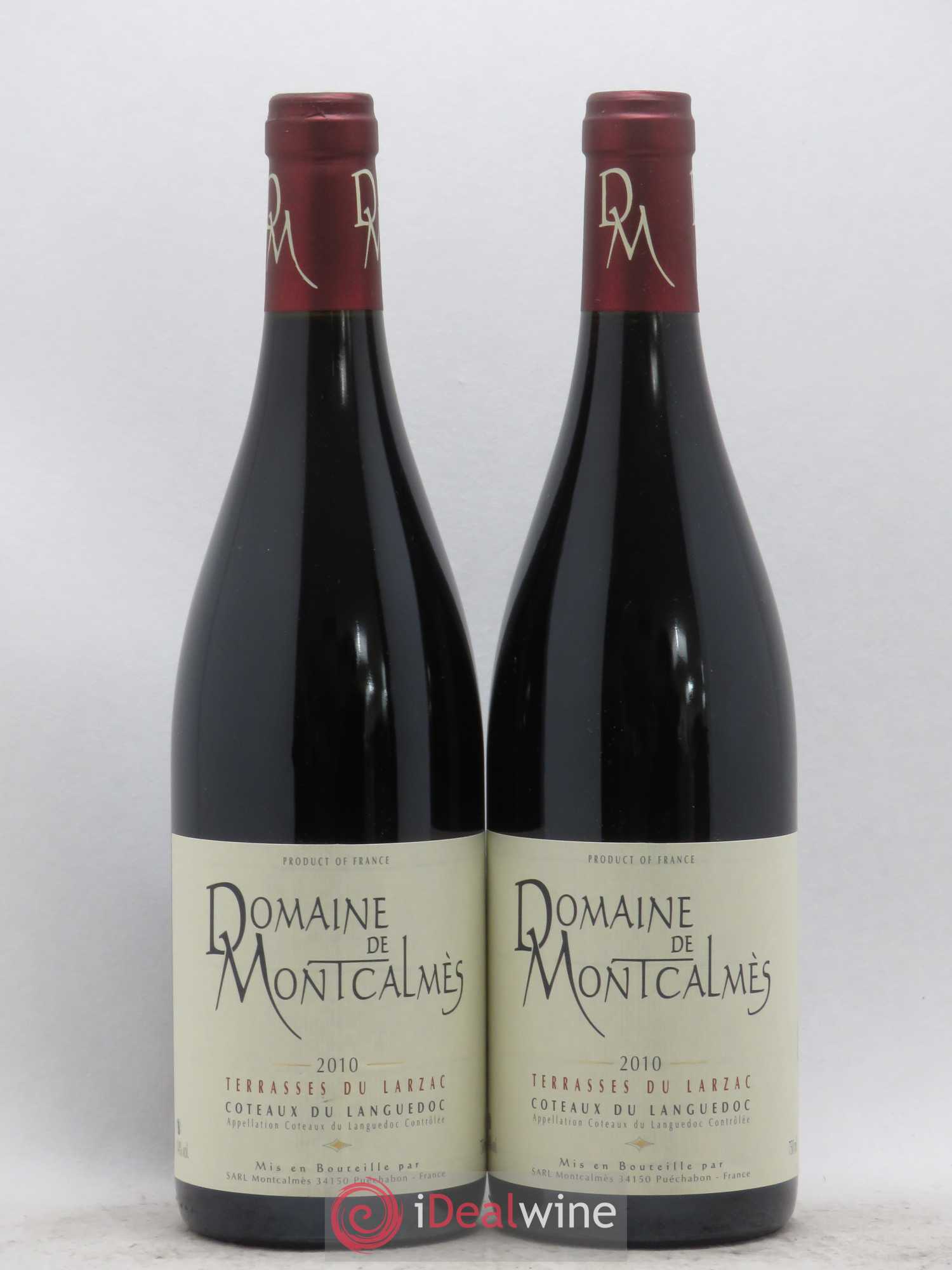 Terrasses du Larzac Domaine de Montcalmès Frédéric Pourtalié 2010 - Lot de 2 bouteilles - 0