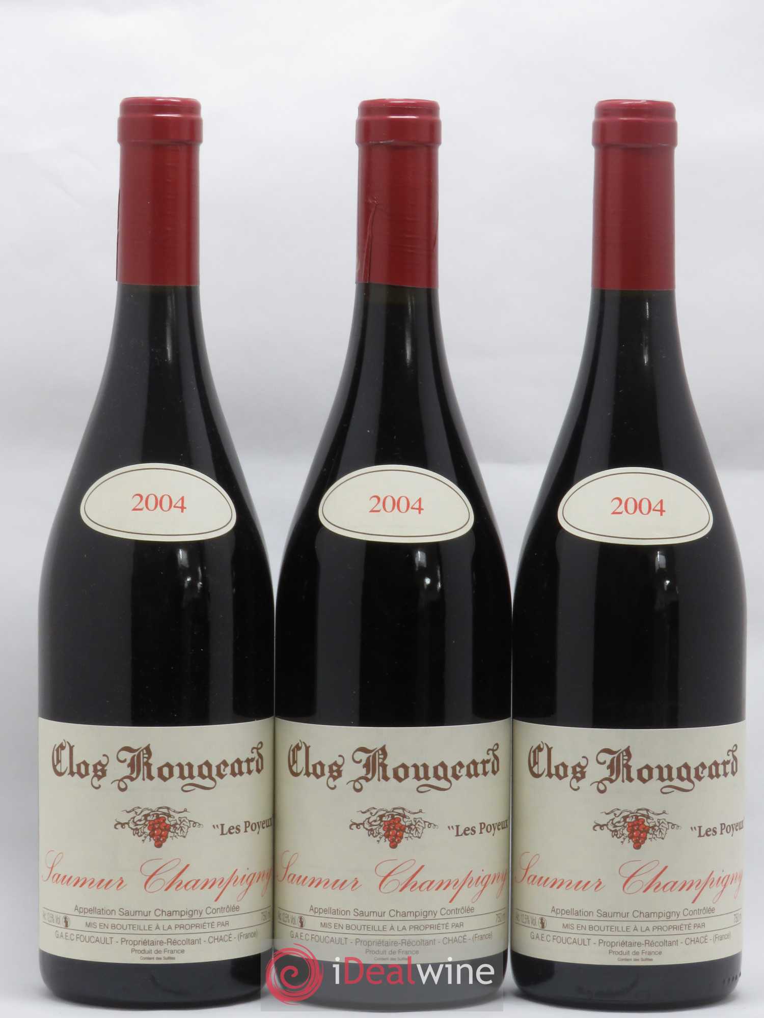 Saumur-Champigny Les Poyeux Clos Rougeard 2004 - Lot de 3 bouteilles - 0