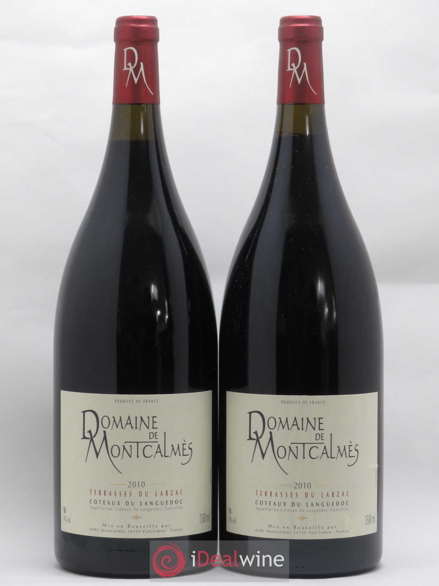 Terrasses du Larzac Domaine de Montcalmès Frédéric Pourtalié 2010 - Lot de 2 magnums - 0