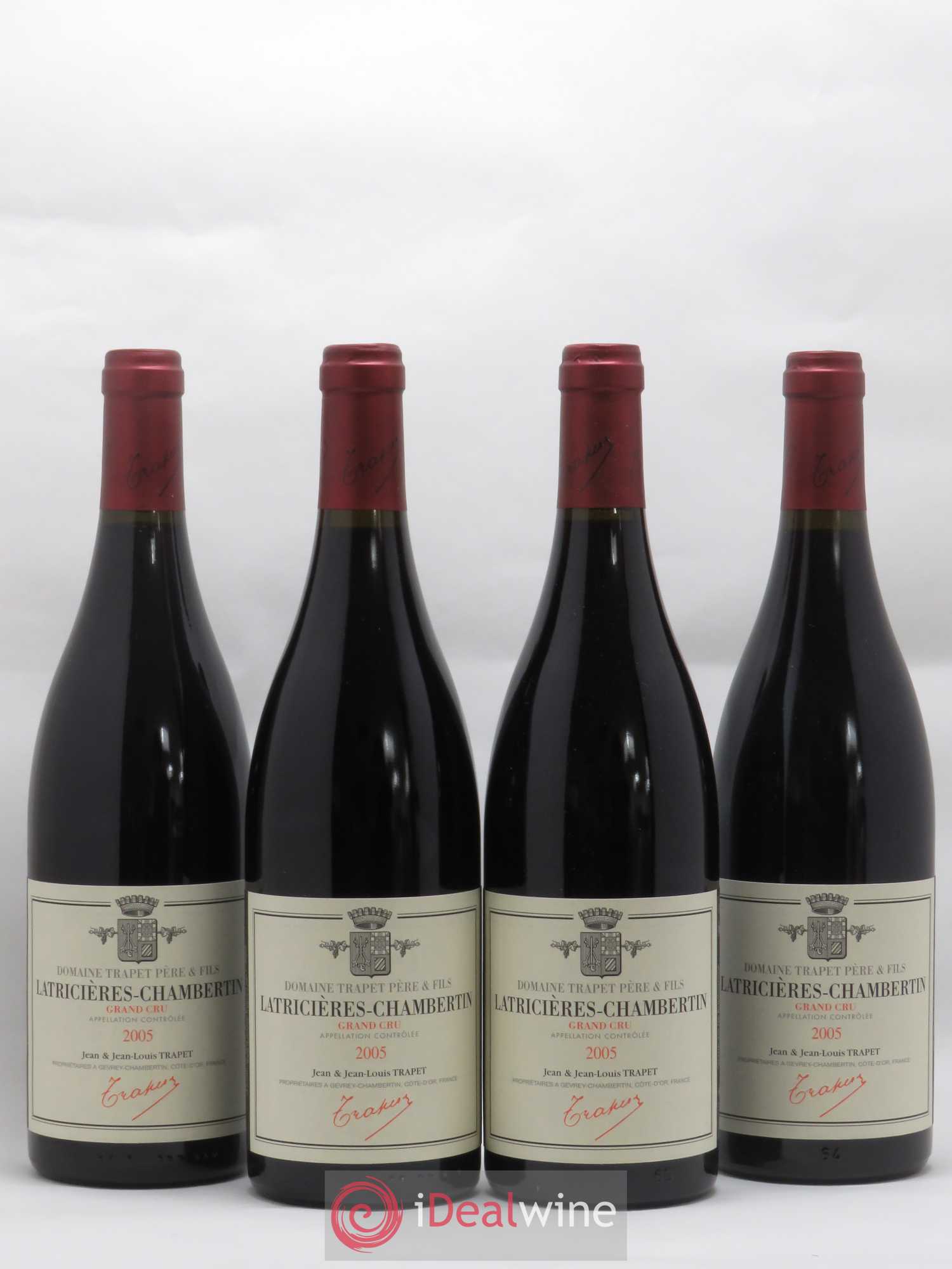 Latricières-Chambertin Grand Cru Domaine Trapet 2005 - Lot de 4 bouteilles - 0