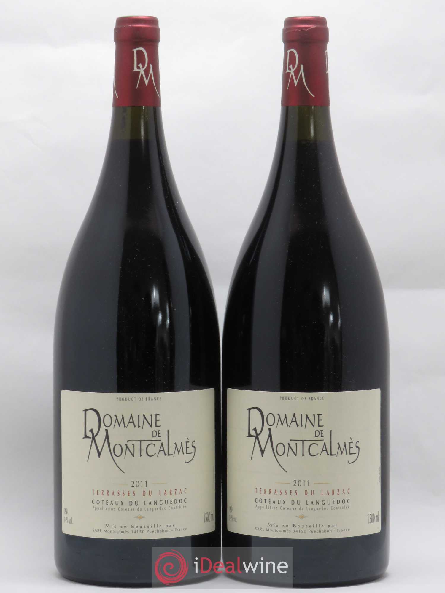 Terrasses du Larzac Domaine de Montcalmès Frédéric Pourtalié 2011 - Lot de 2 magnums - 0