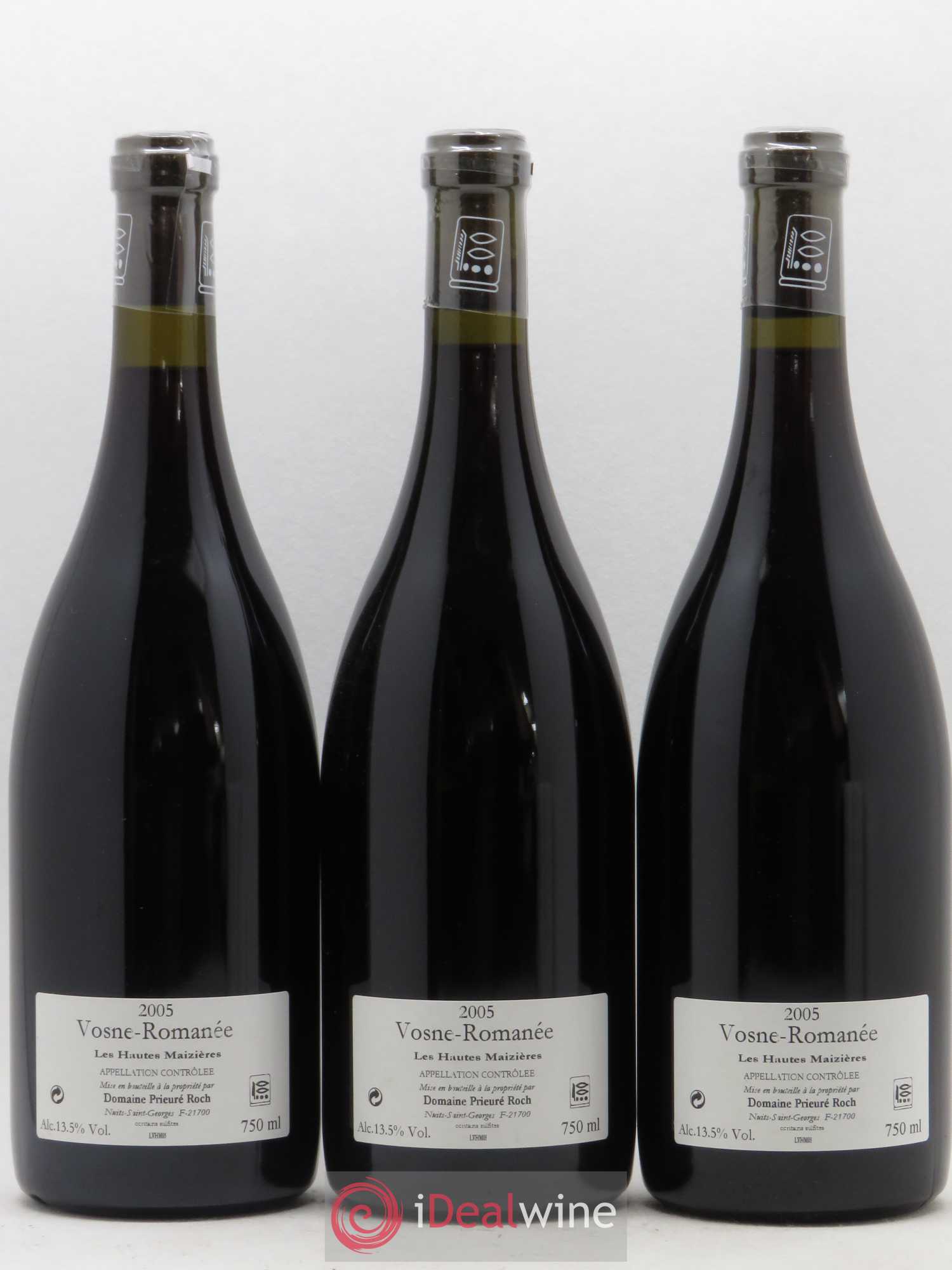 Vosne-Romanée Les Hautes Maizières Prieuré Roch 2005 - Lot de 3 bouteilles - 1