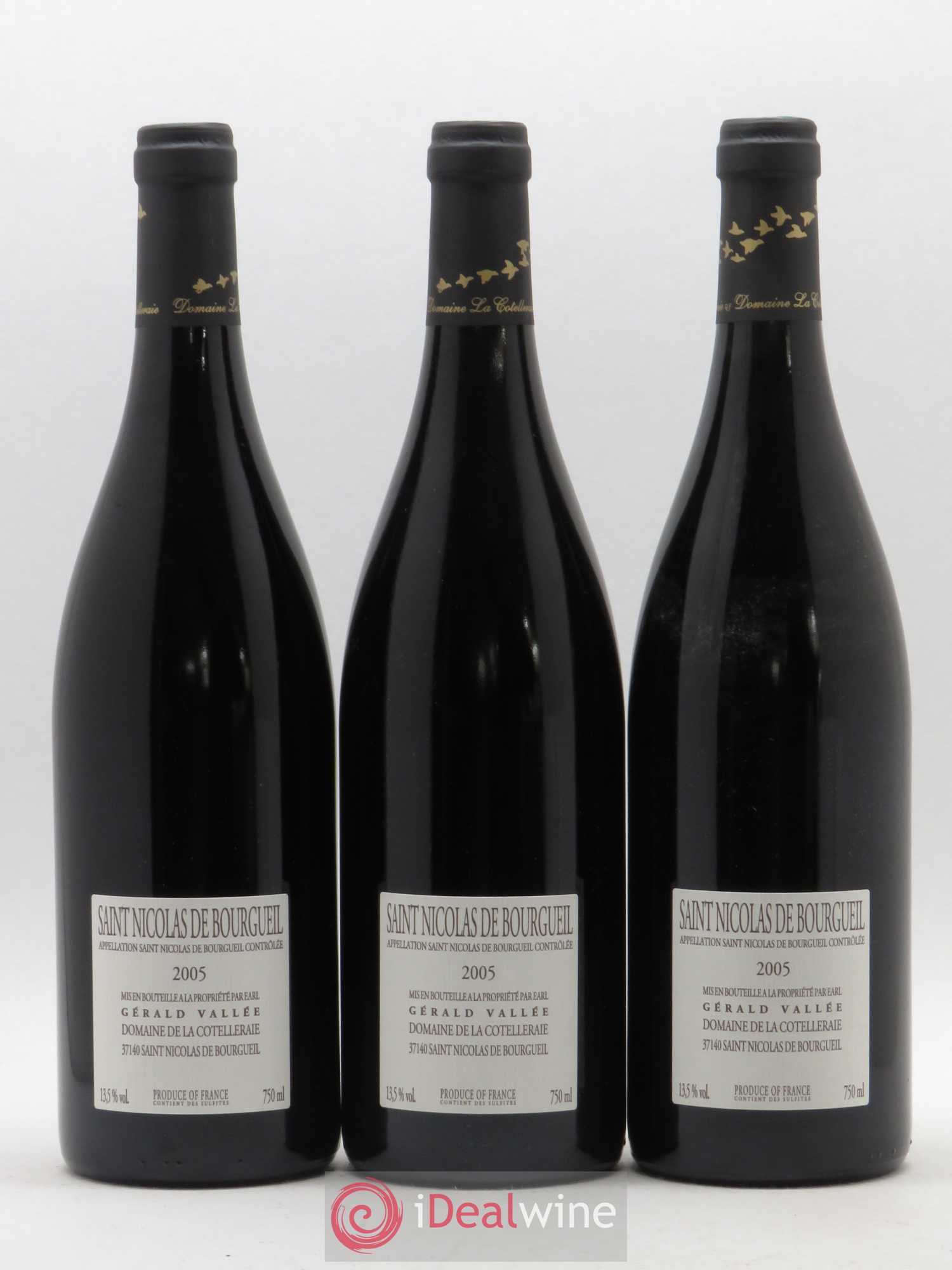 Saint-Nicolas de Bourgueil L'Envolee Domaine de la Cotelleraie 2005 - Posten von 3 Flaschen - 1
