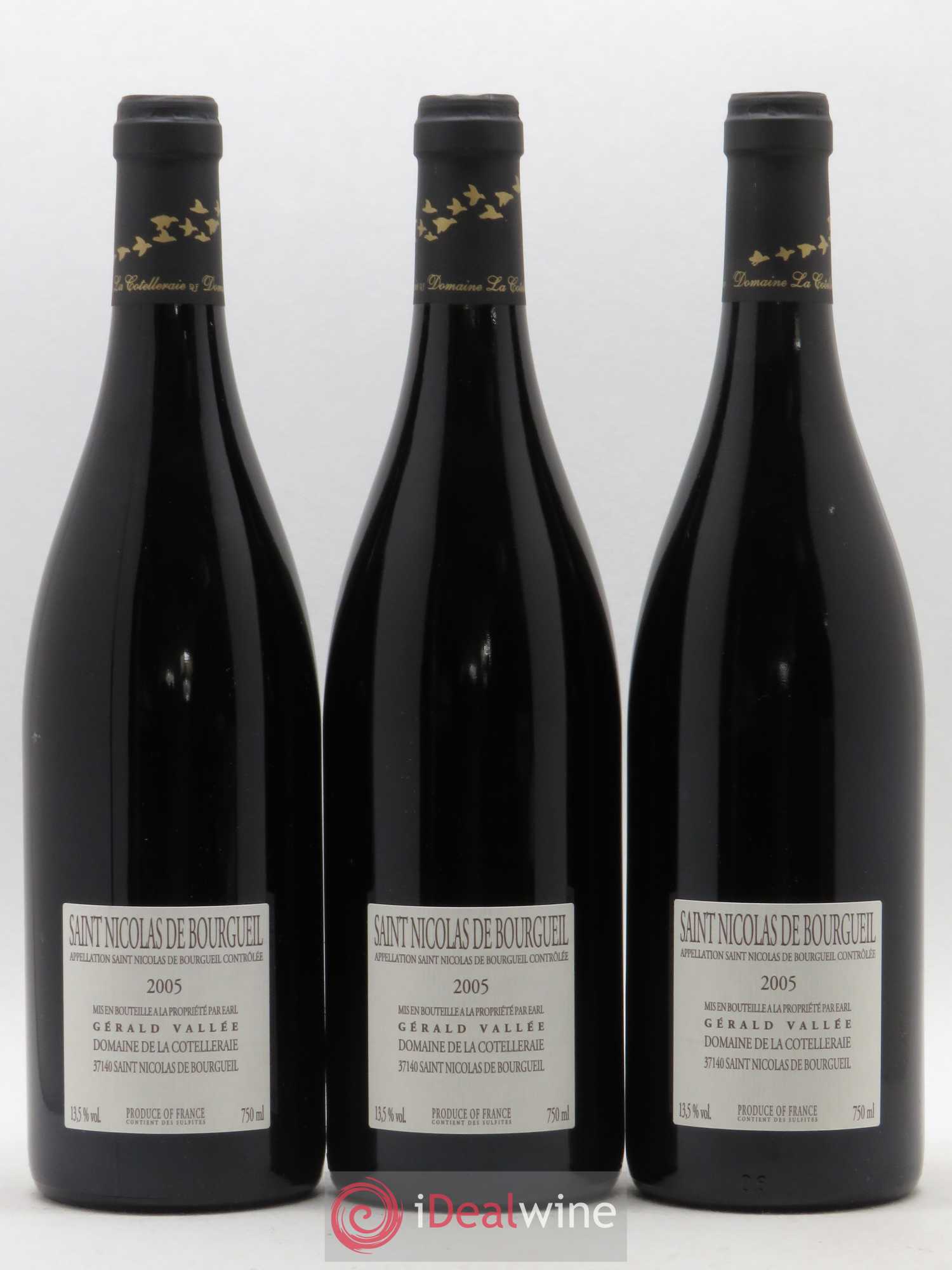 Saint-Nicolas de Bourgueil L'Envolee Domaine de la Cotelleraie 2005 - Posten von 6 Flaschen - 2