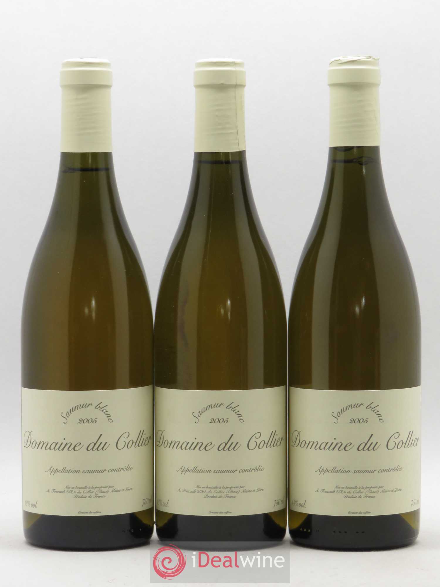 Saumur Domaine du Collier 2005 - Lot de 3 bouteilles - 0