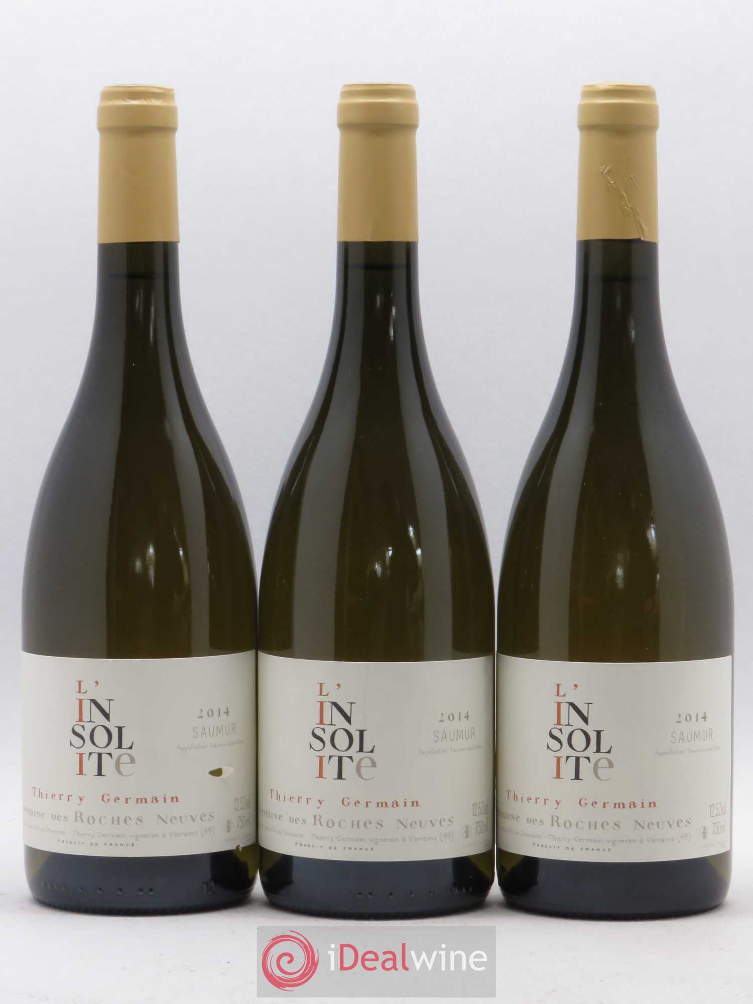 Saumur Insolite Domaine des Roches Neuves - Thierry Germain 2014 - Posten von 3 Flaschen - 0