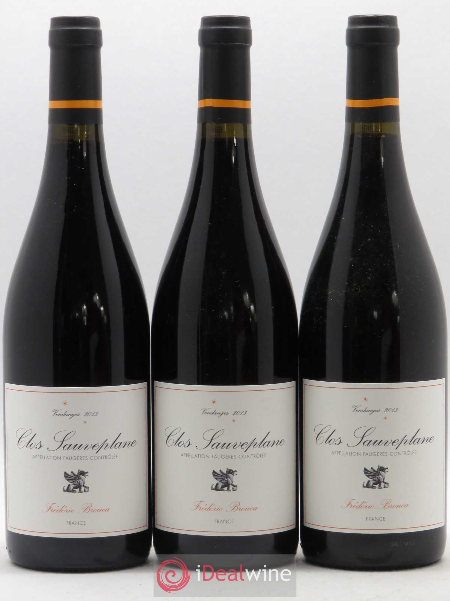 Faugères Clos Sauveplane Frederic Brouca 2013 - Posten von 3 Flaschen - 0