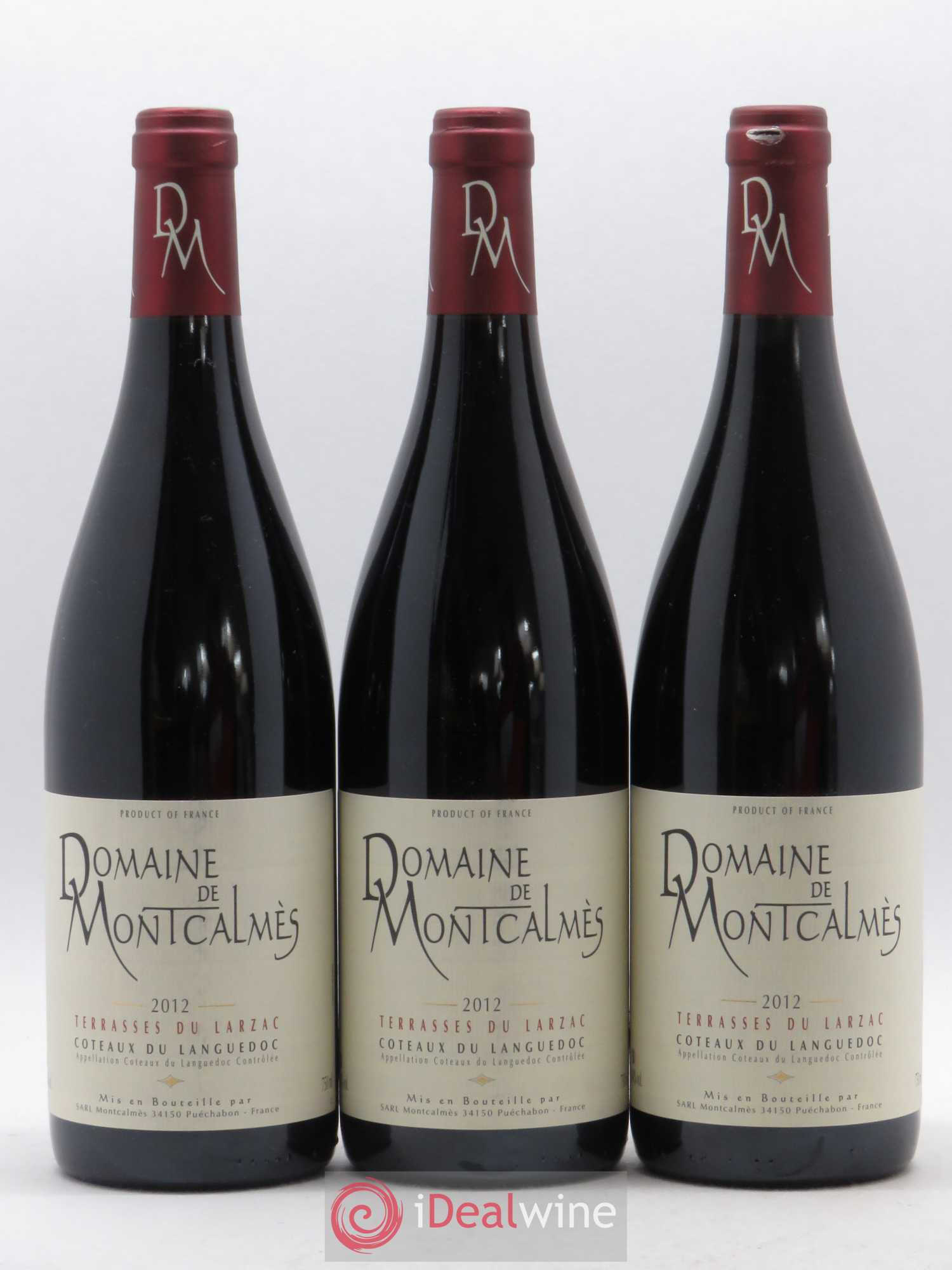 Terrasses du Larzac Domaine de Montcalmès Frédéric Pourtalié 2012 - Lot de 6 bouteilles - 1