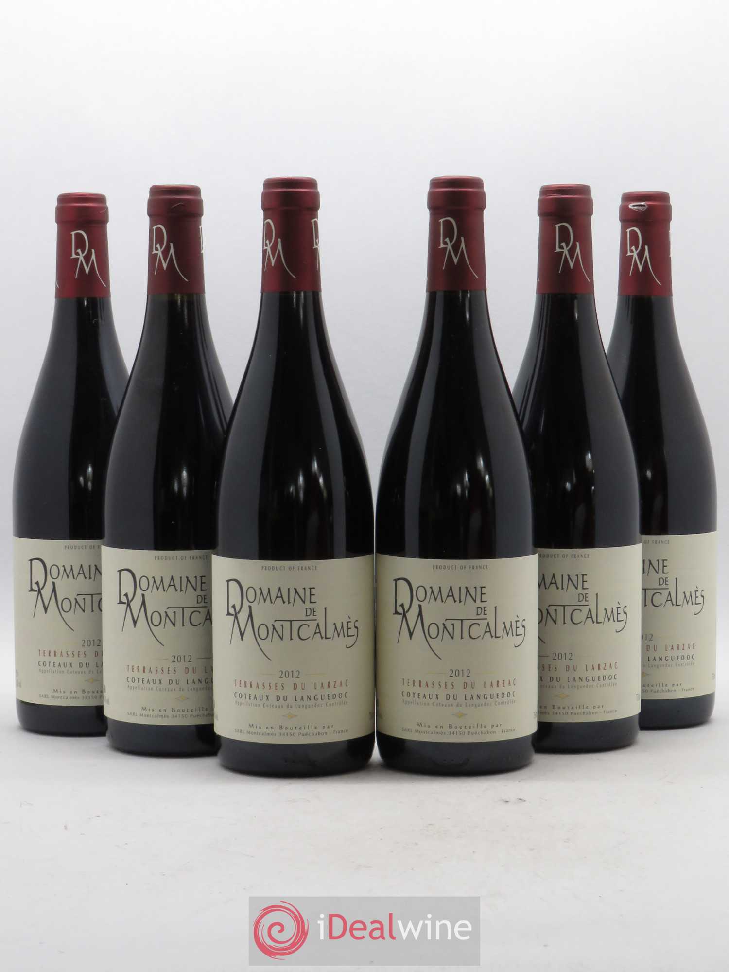 Terrasses du Larzac Domaine de Montcalmès Frédéric Pourtalié 2012 - Lot de 6 bouteilles - 0