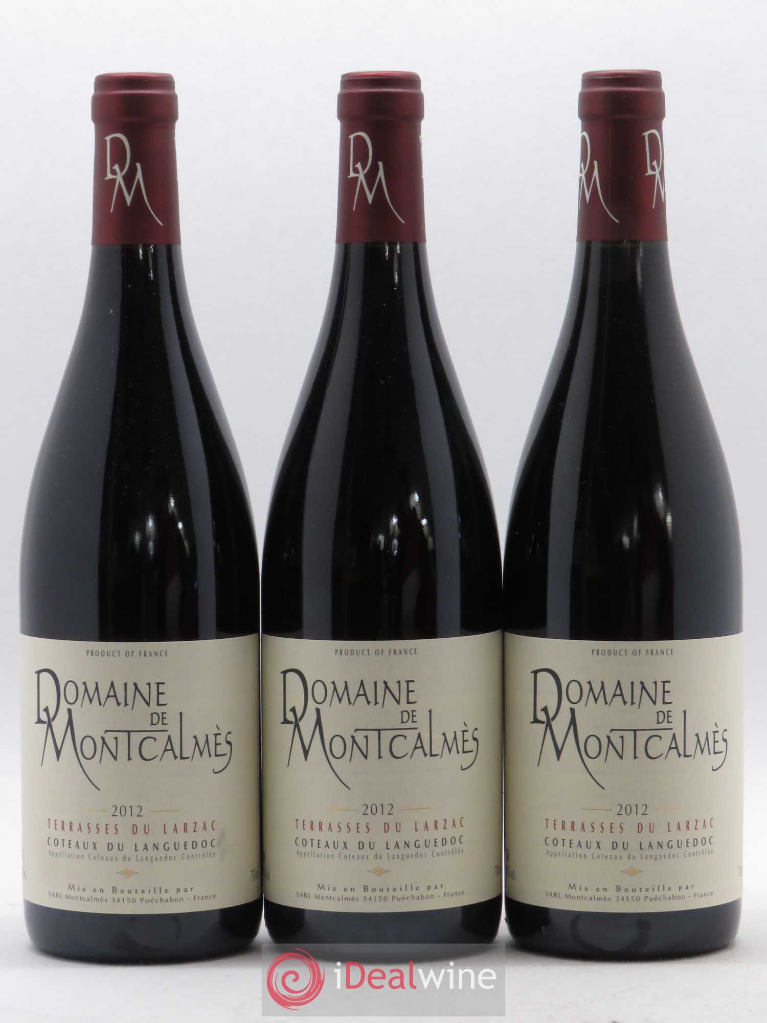 Terrasses du Larzac Domaine de Montcalmès Frédéric Pourtalié 2012 - Lot de 3 bouteilles - 0