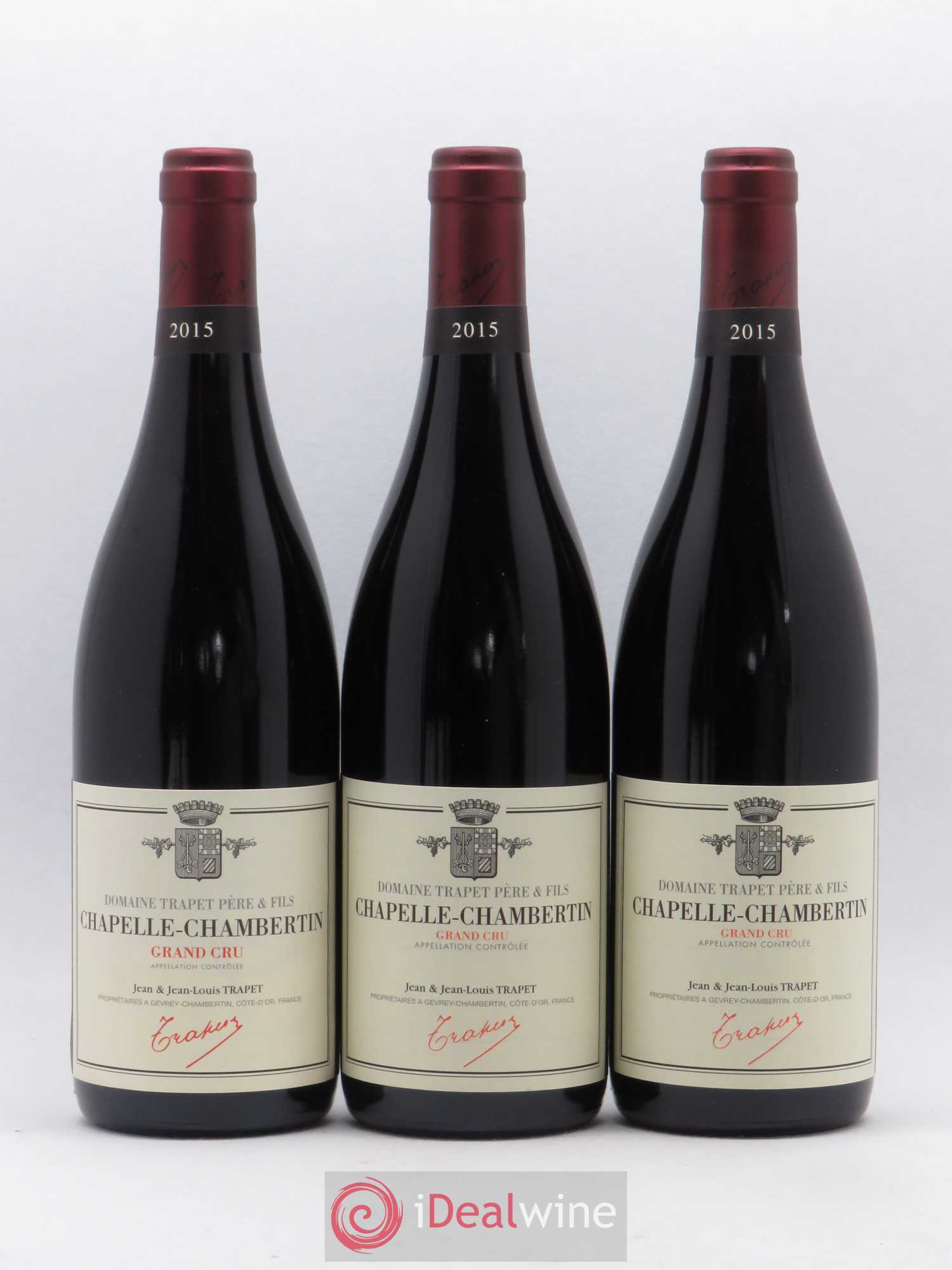 Chapelle-Chambertin Grand Cru Domaine Trapet 2015 - Lot de 3 bouteilles - 0