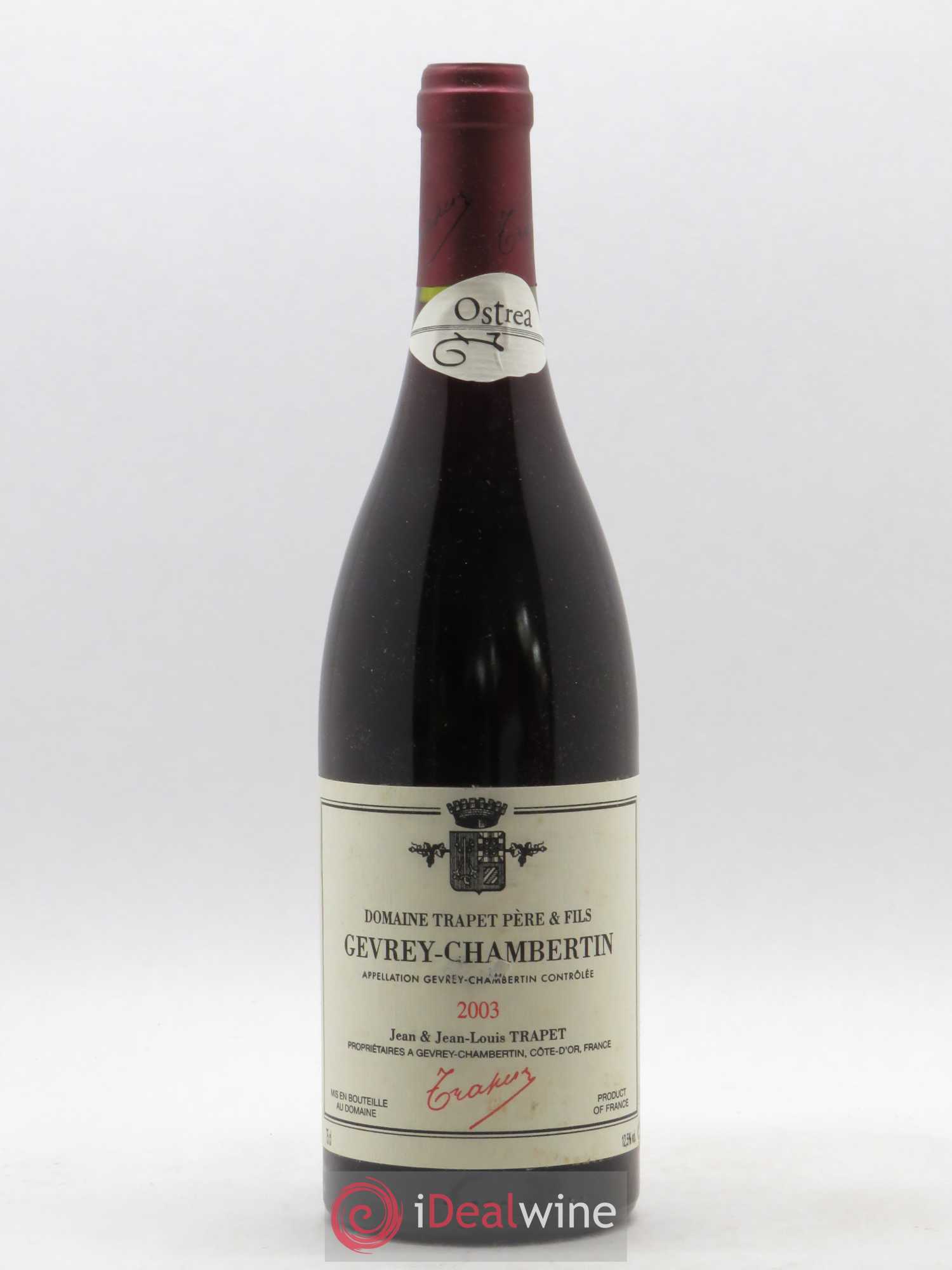 Gevrey-Chambertin Ostrea Domaine Trapet 2003 - Lot de 1 bouteille - 0