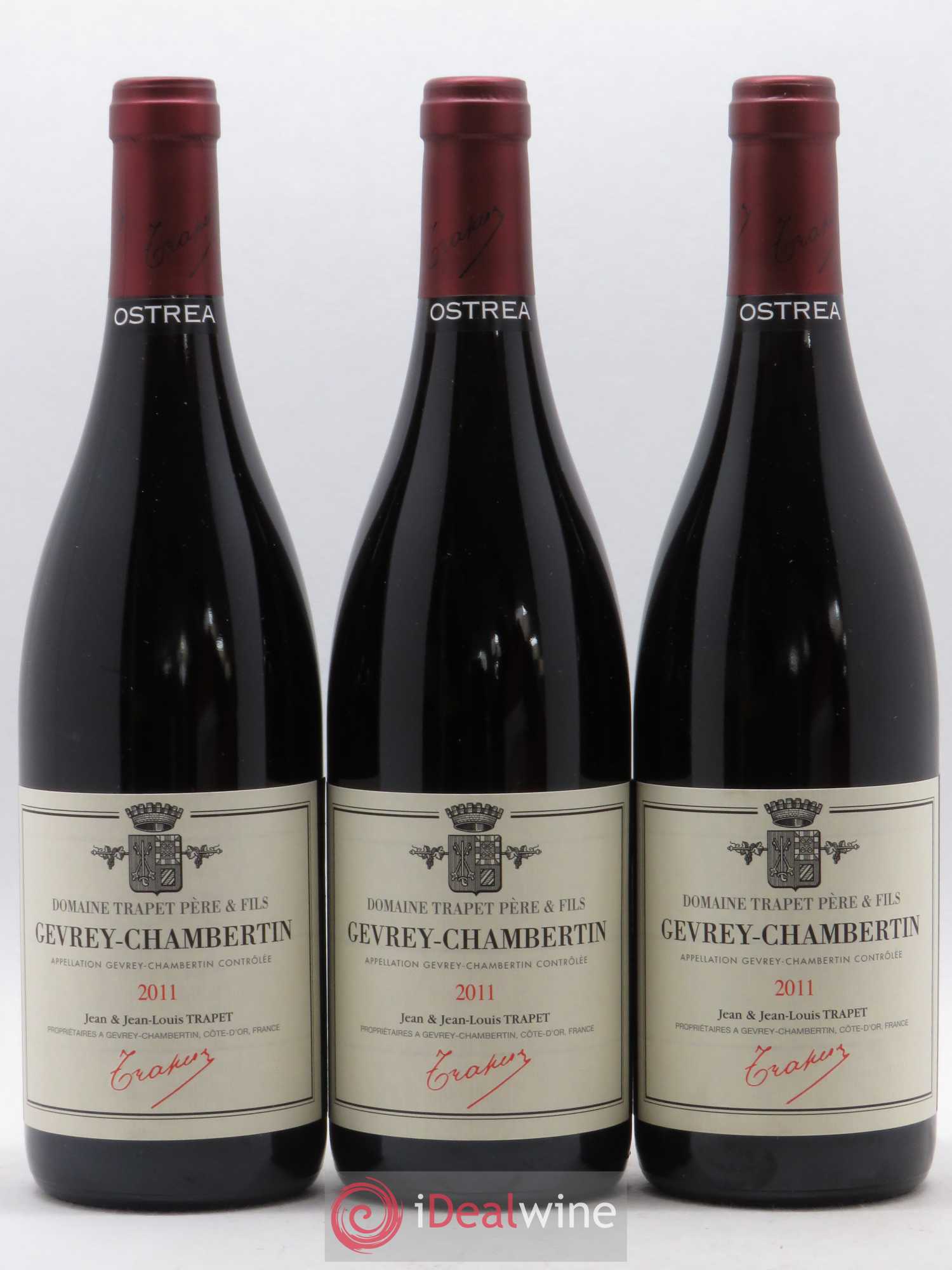 Gevrey-Chambertin Ostrea Domaine Trapet 2011 - Lot de 3 bouteilles - 0