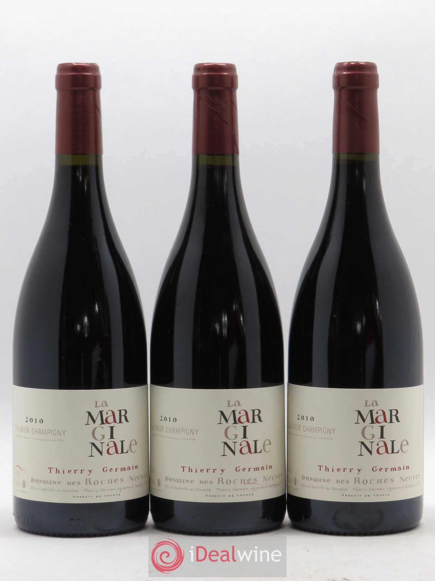 Saumur-Champigny La Marginale Domaine des Roches Neuves - Thierry Germain 2010 - Lot de 3 bouteilles - 0