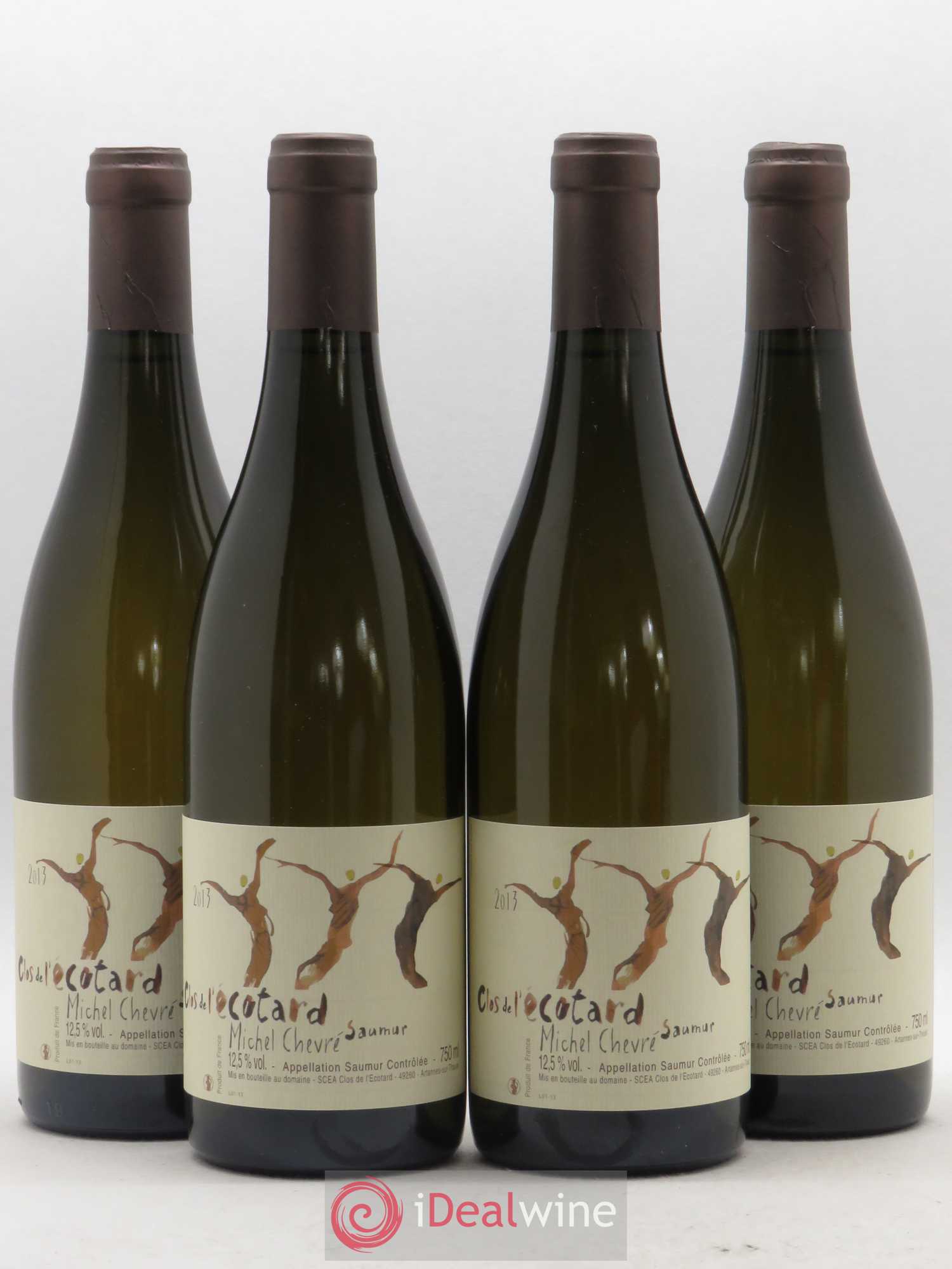 Saumur Clos de l'Ecotard - Michel Chevré 2013 - Lot de 4 bouteilles - 0