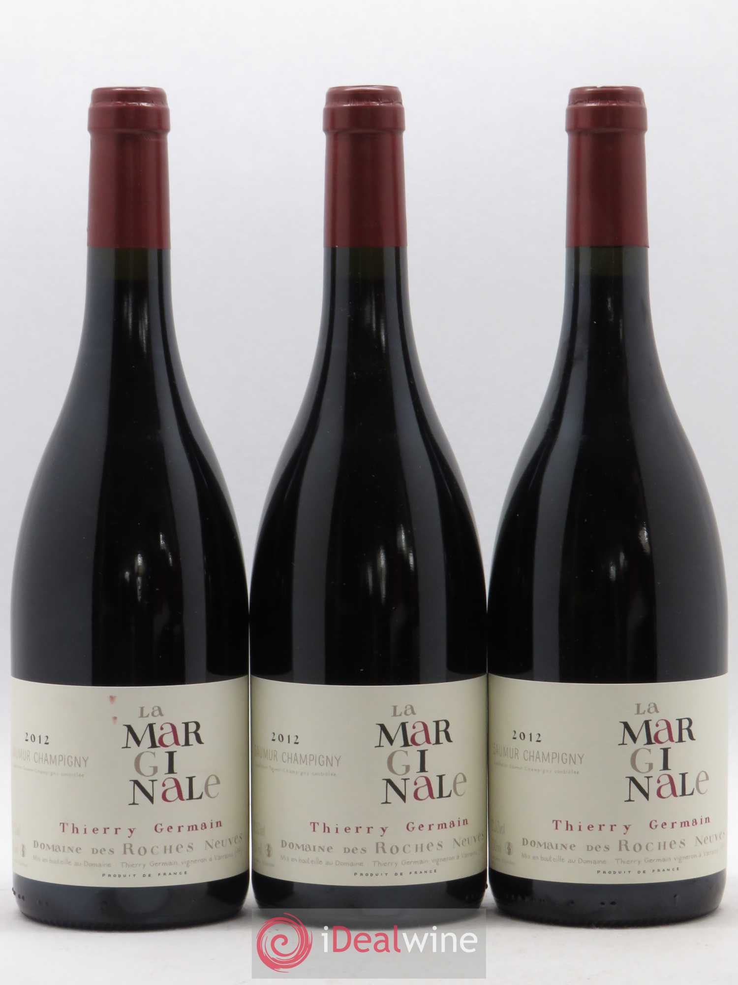 Saumur-Champigny La Marginale Domaine des Roches Neuves - Thierry Germain 2012 - Lot de 3 bouteilles - 0