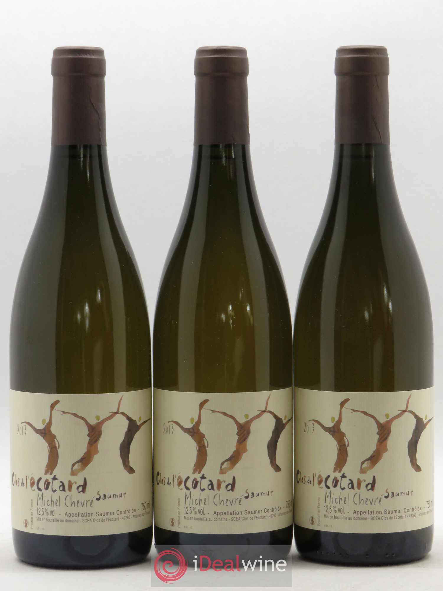 Saumur Clos de l'Ecotard - Michel Chevré 2013 - Lot de 3 bouteilles - 0