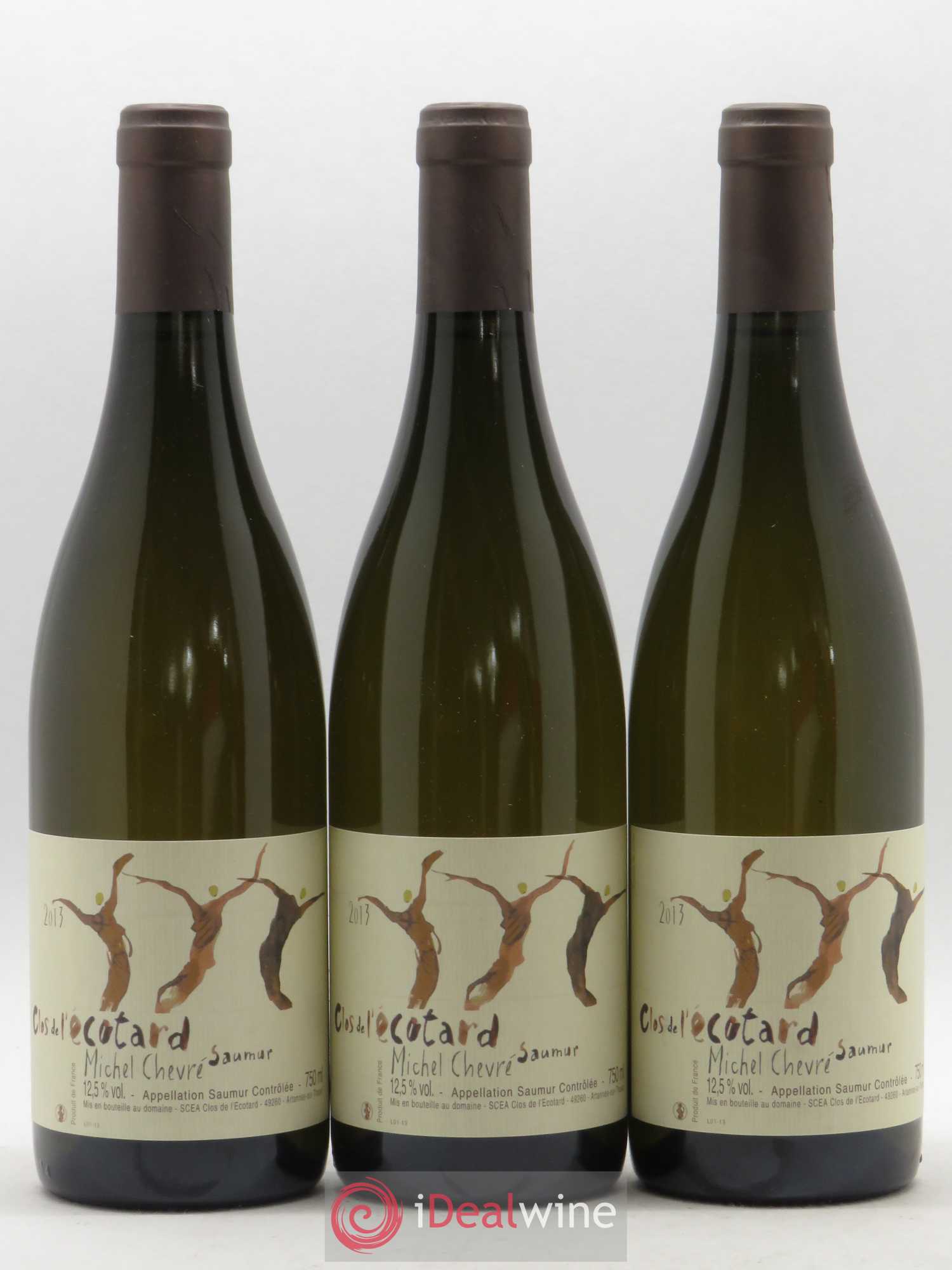 Saumur Clos de l'Ecotard - Michel Chevré 2013 - Lot de 3 bouteilles - 0