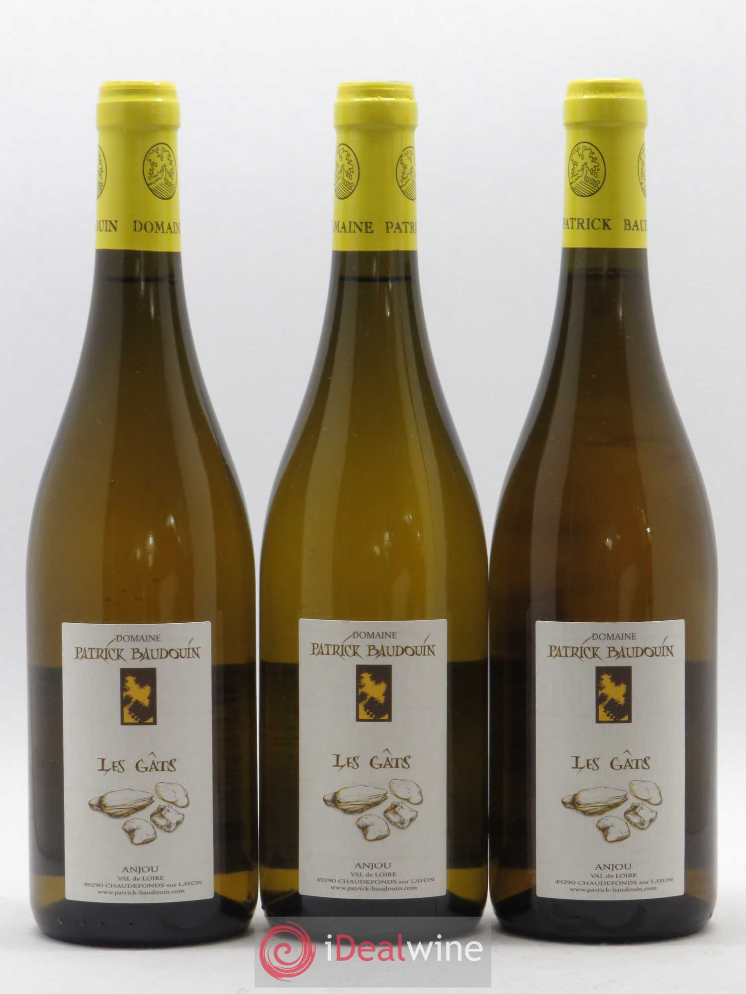 Anjou Les Gats Patrick Baudouin 2012 - Lot de 3 bouteilles - 0
