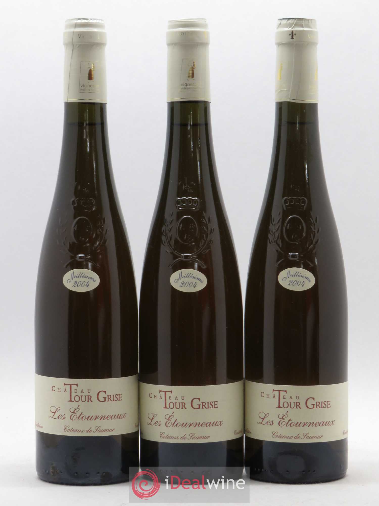 Coteaux de Saumur Les Etourneaux Château Tour Grise 50cl 2004 - Lotto di 3 bottiglie - 0