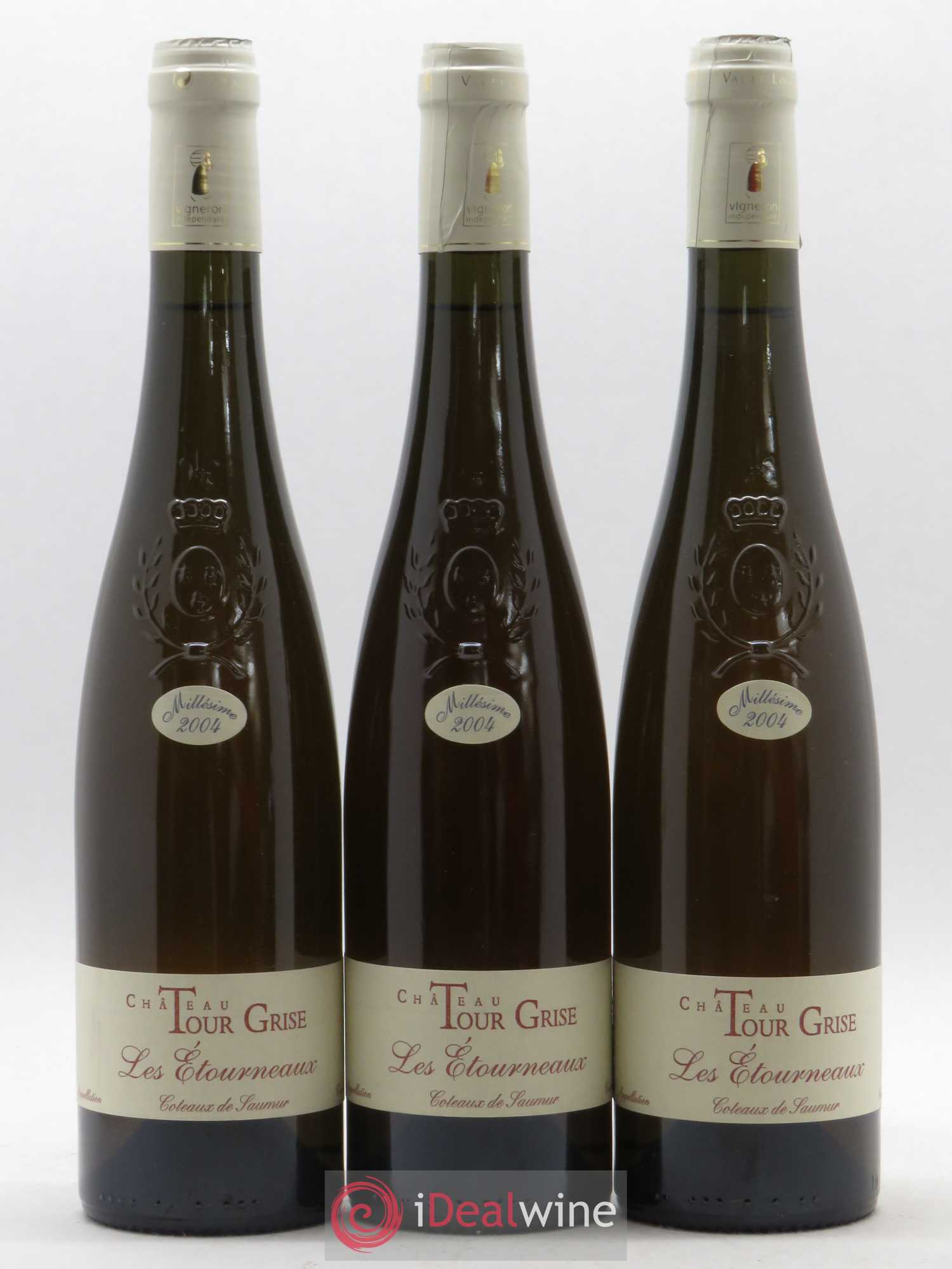 Coteaux de Saumur Les Etourneaux Château Tour Grise 50cl 2004 - Lotto di 3 bottiglie - 0