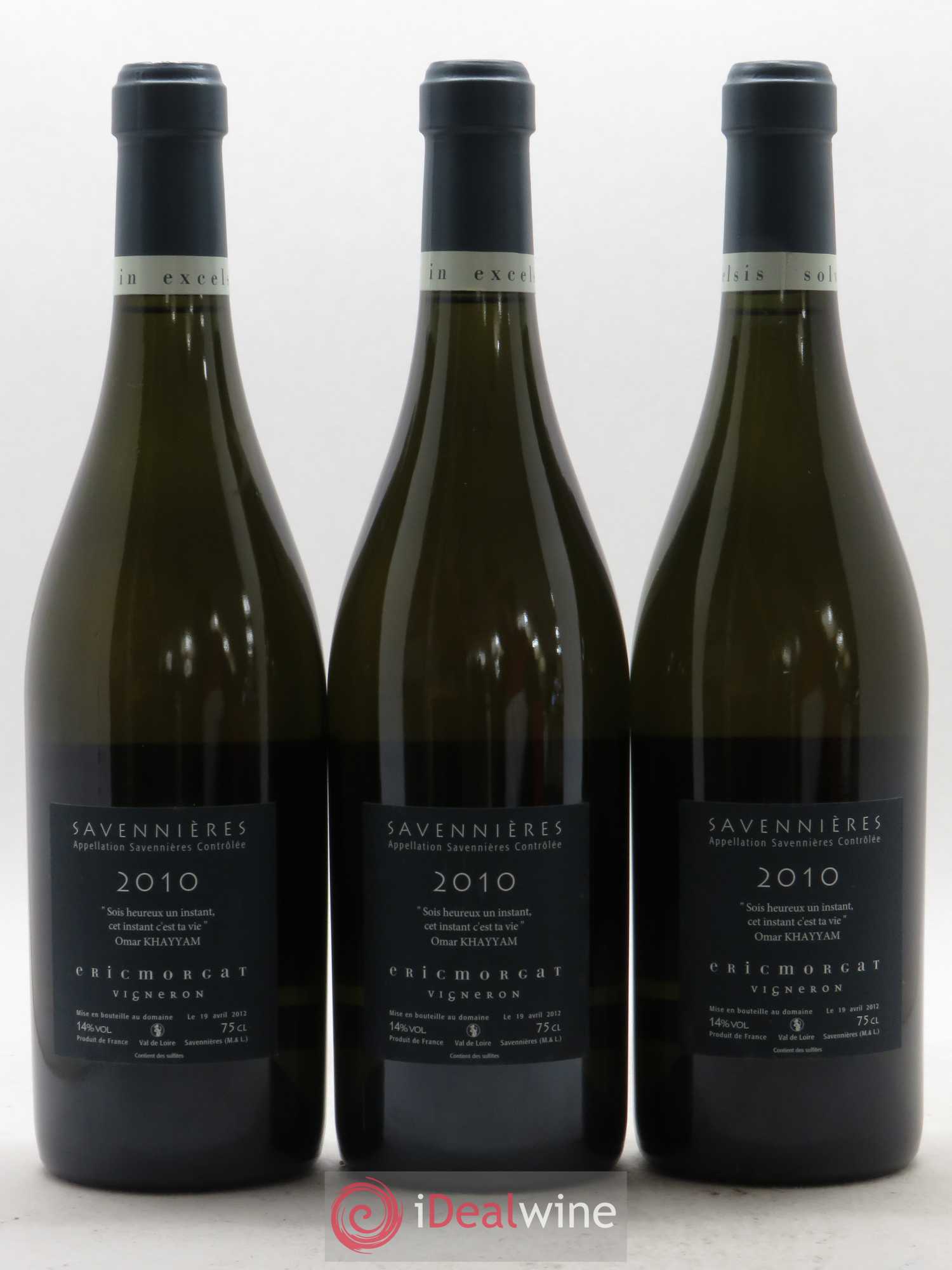 Savennières L'Enclos Eric Morgat 2010 - Lot de 3 bouteilles - 1