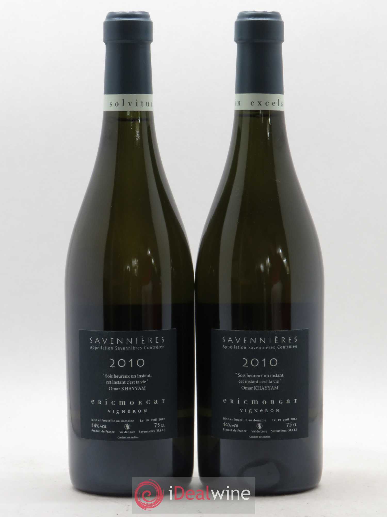 Savennières L'Enclos Eric Morgat 2010 - Lot de 2 bouteilles - 1