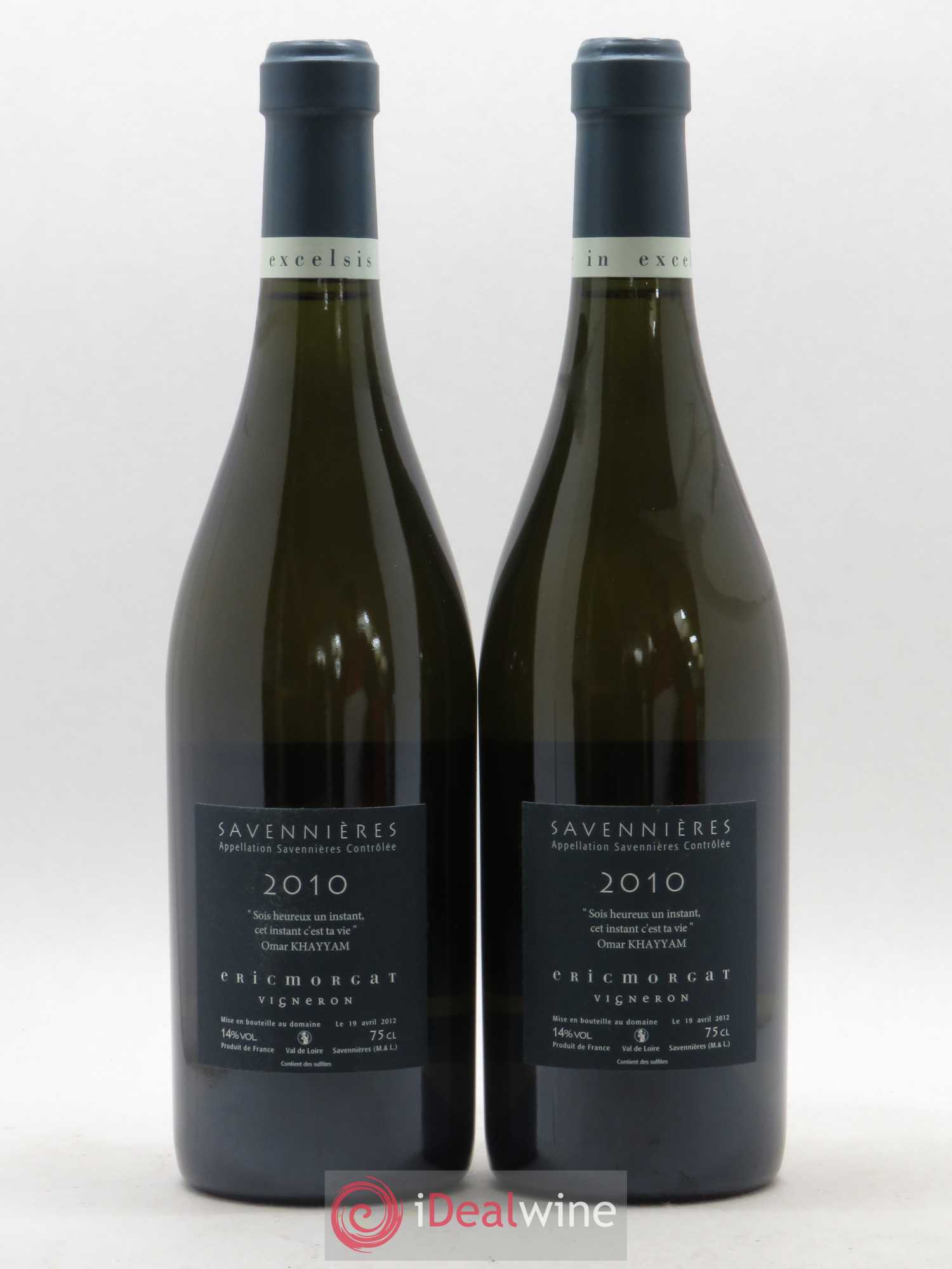 Savennières L'Enclos Eric Morgat 2010 - Lot de 2 bouteilles - 1