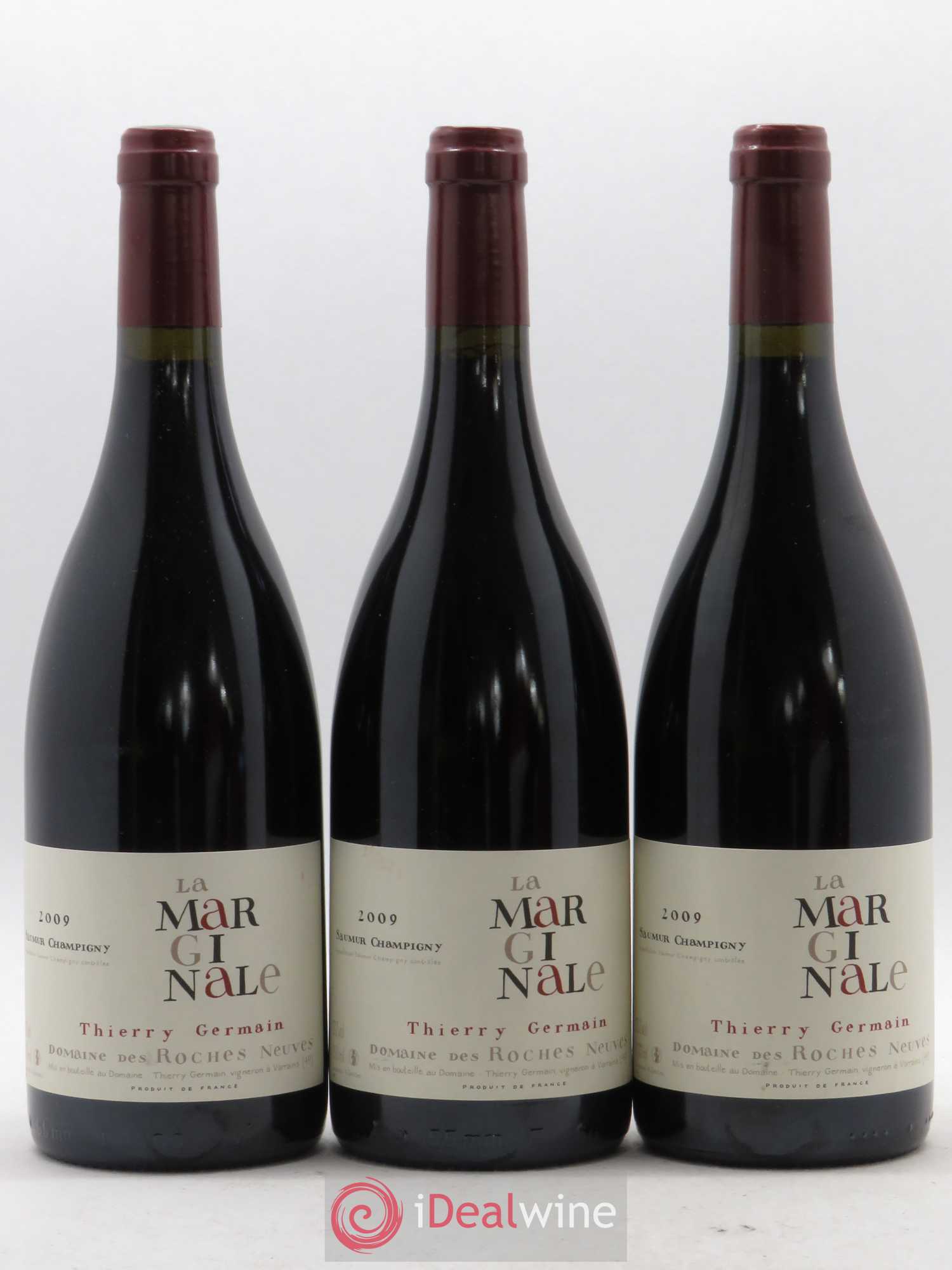 Saumur-Champigny La Marginale Domaine des Roches Neuves - Thierry Germain 2009 - Lot de 3 bouteilles - 0