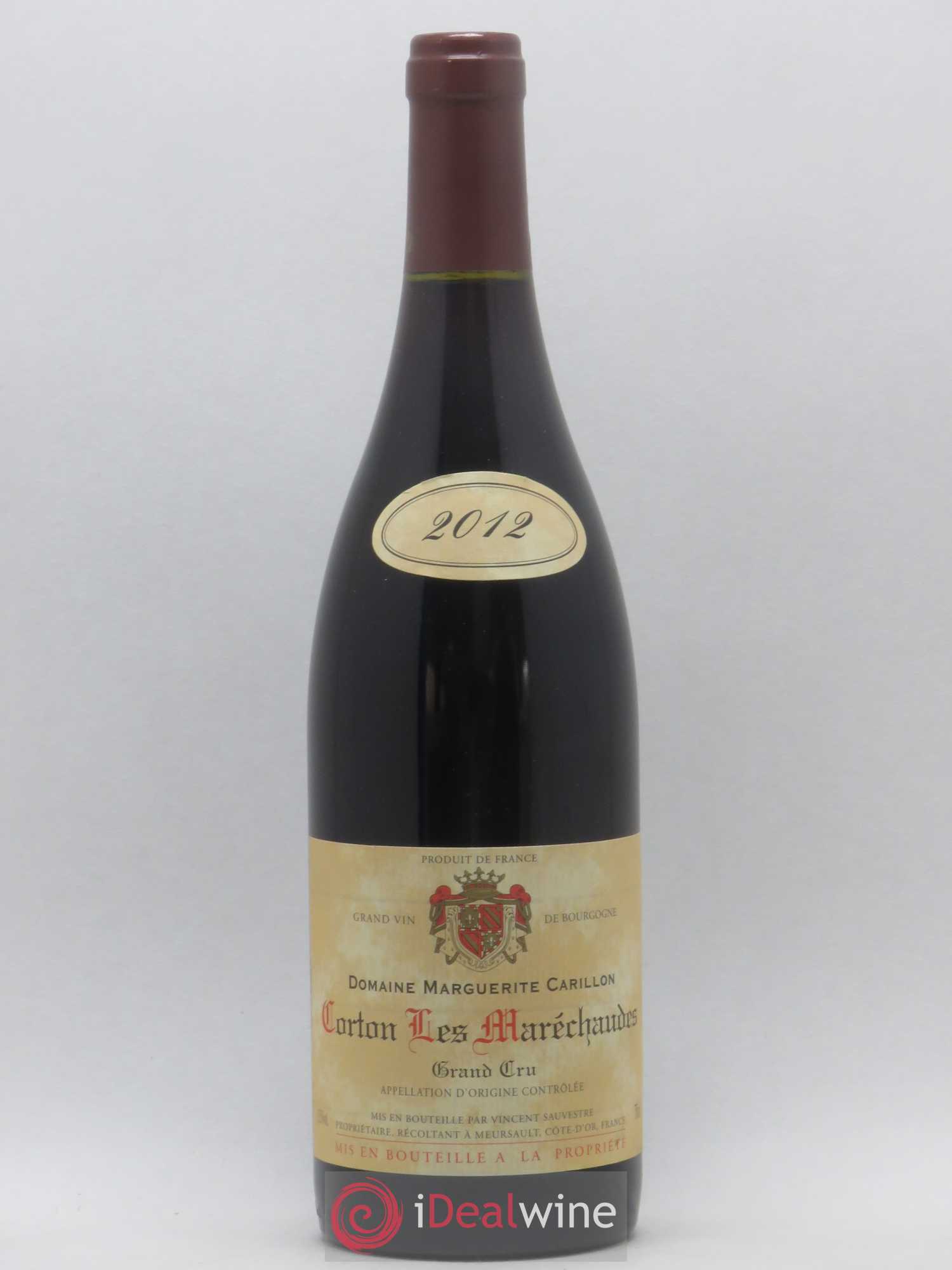 Corton Grand Cru Les Marechaudes Marguerite Carillon 2012 - Lot de 1 bouteille - 0