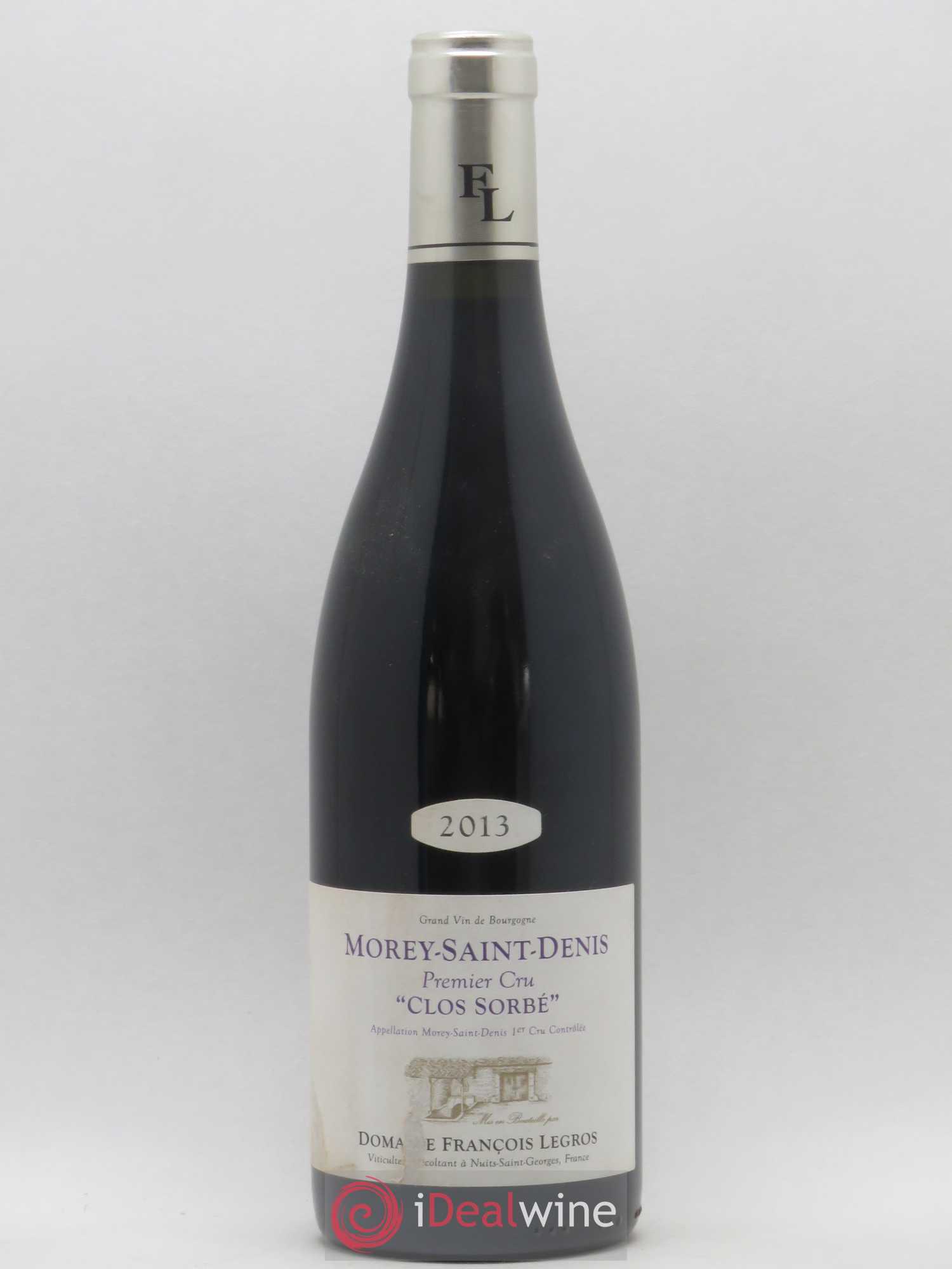 Morey-Saint-Denis 1er Cru Clos Sorbe François Legros 2013 - Posten von 1 Flasche - 0