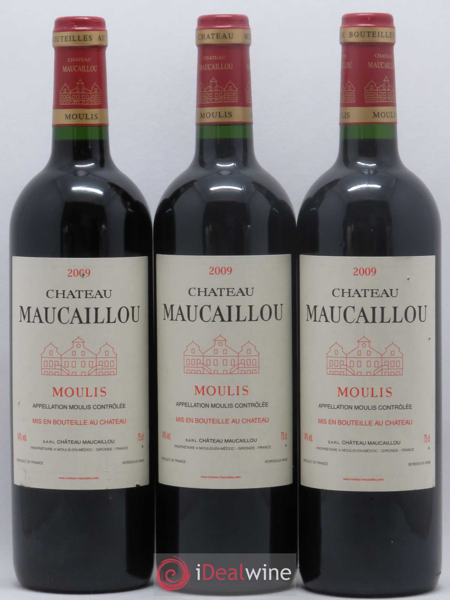 Château Maucaillou 2009 - Lot de 3 bouteilles - 0