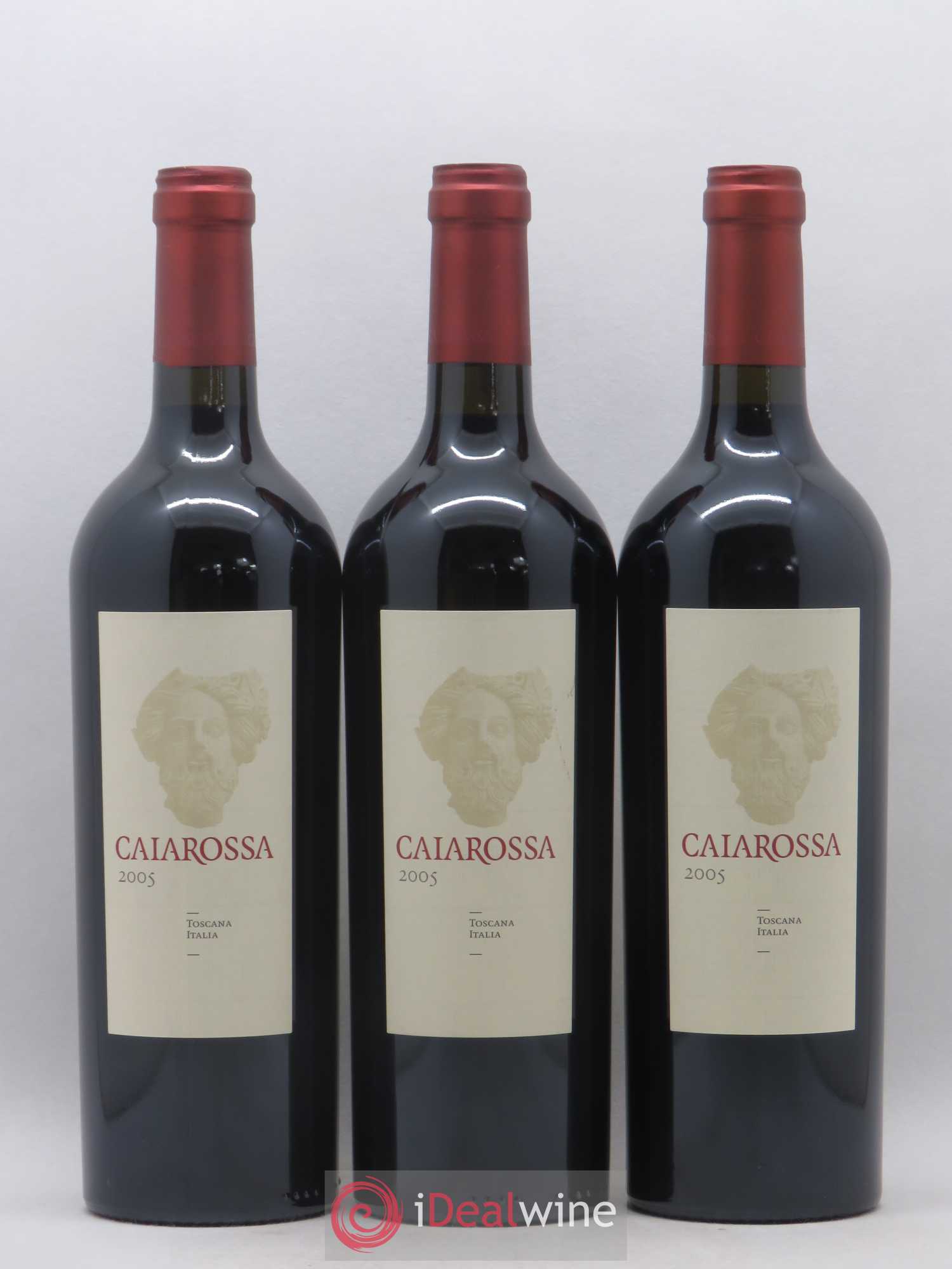 Toscana IGT Caiarossa 2005 - Lot de 3 bouteilles - 0