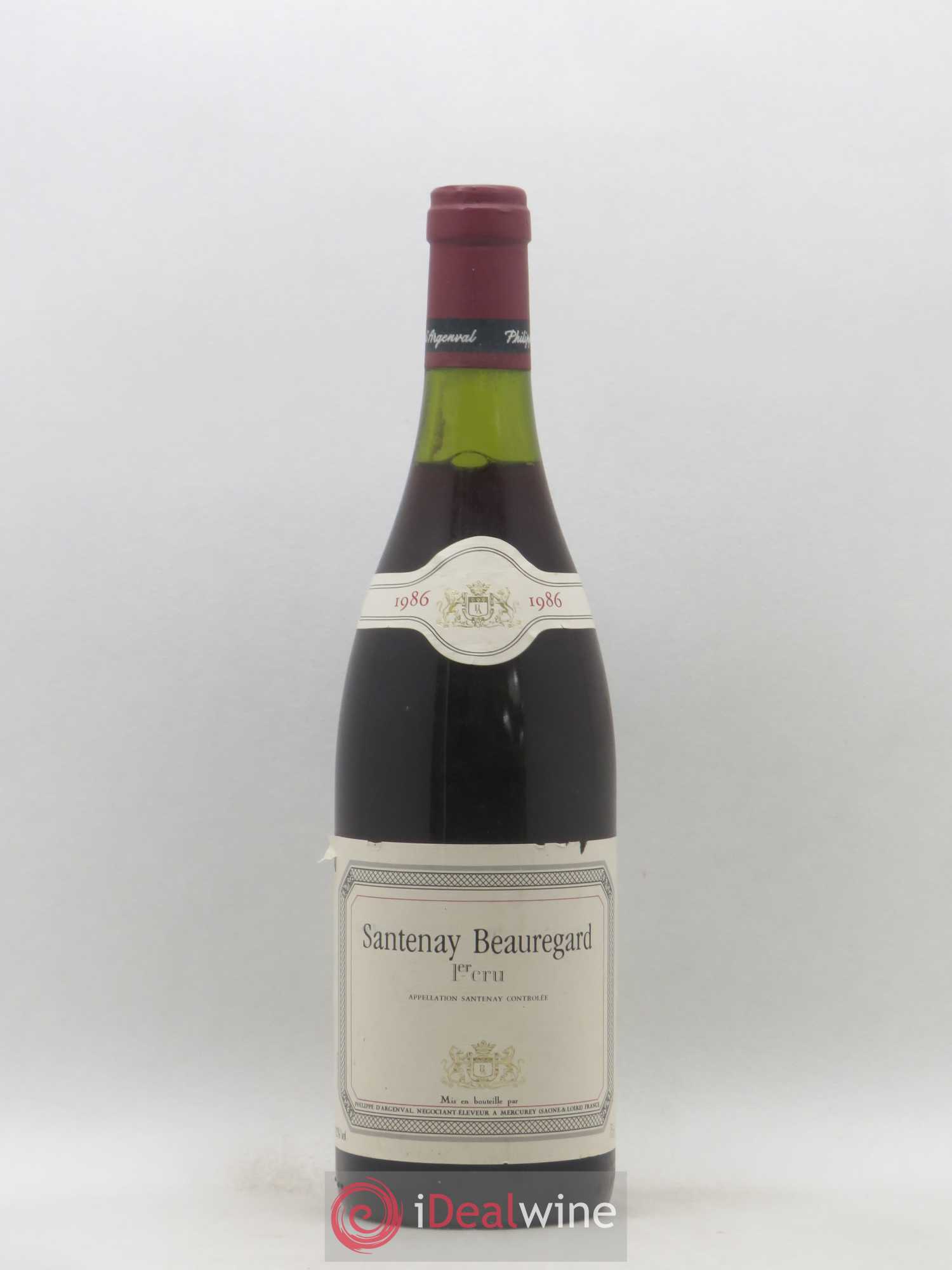 Santenay 1er Cru Beauregard Philippe D'Argenval 1986 - Posten von 1 Flasche - 0