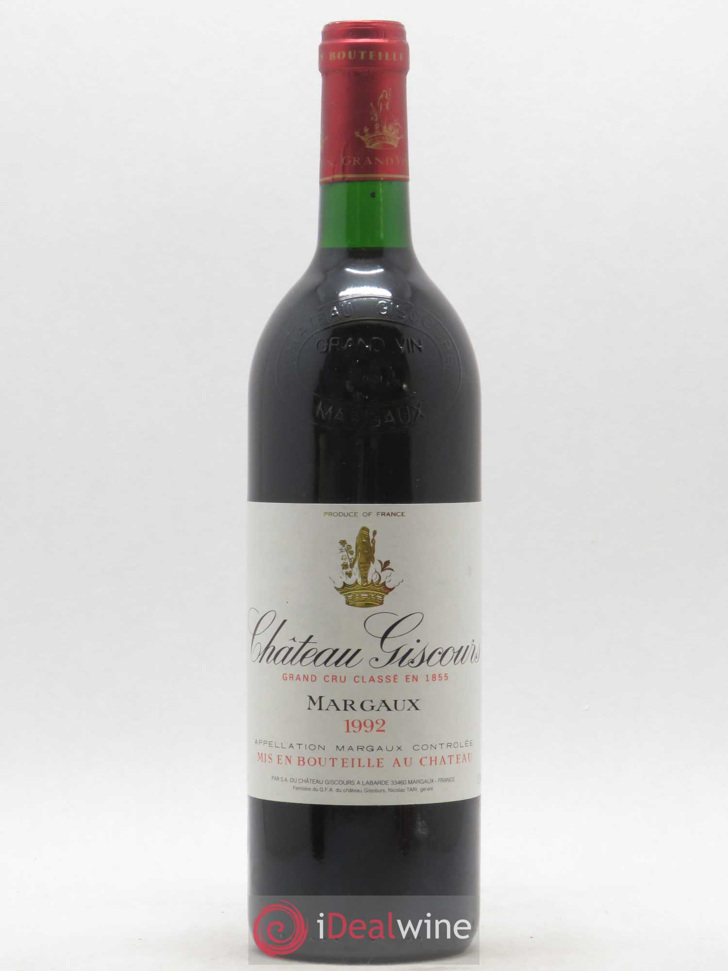 Château Giscours 3ème Grand Cru Classé 1992 - Lot de 1 bouteille - 0