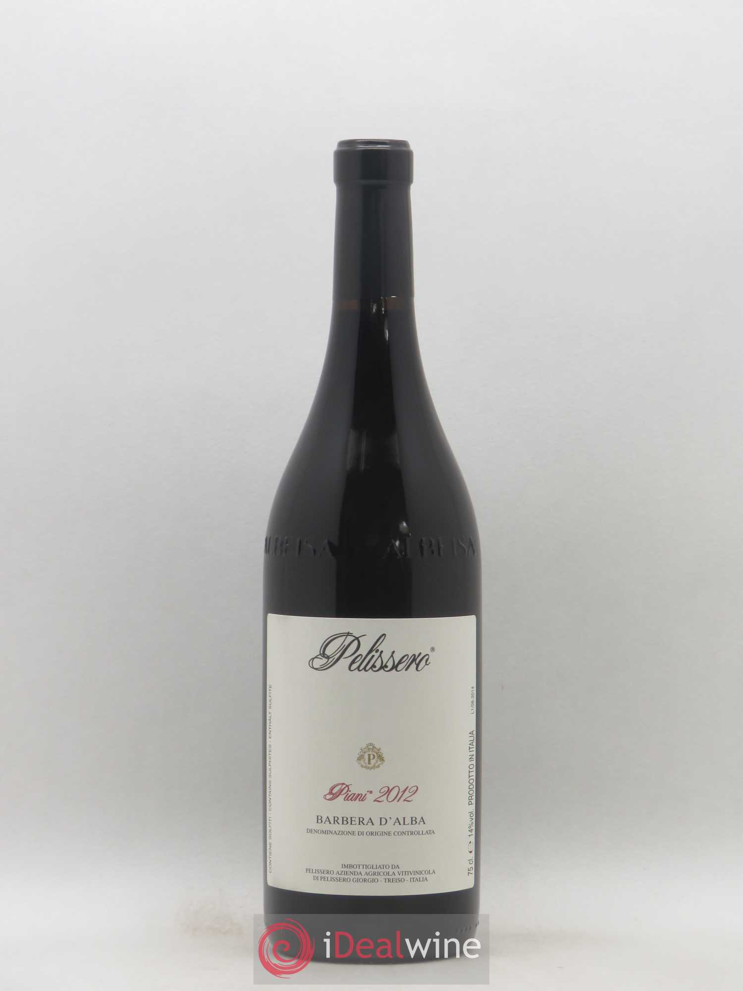 Barbera d'Alba DOC Piani Pelissero 2012 - Lot de 1 bouteille - 0