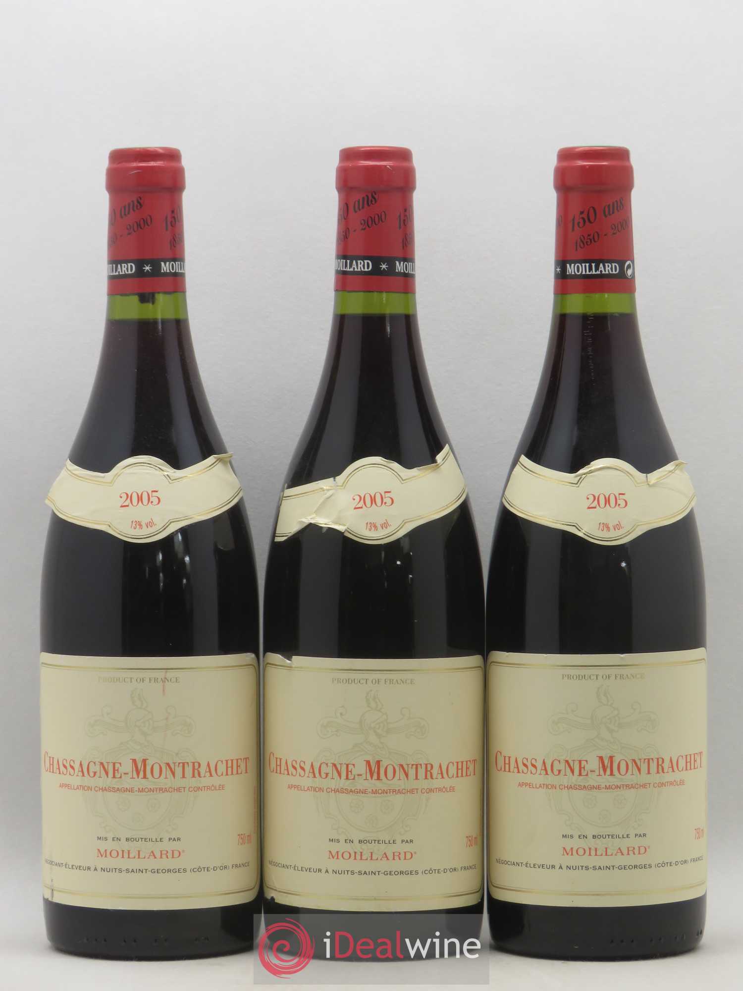 Chassagne-Montrachet Moillard 2005 - Lot de 3 bouteilles - 0