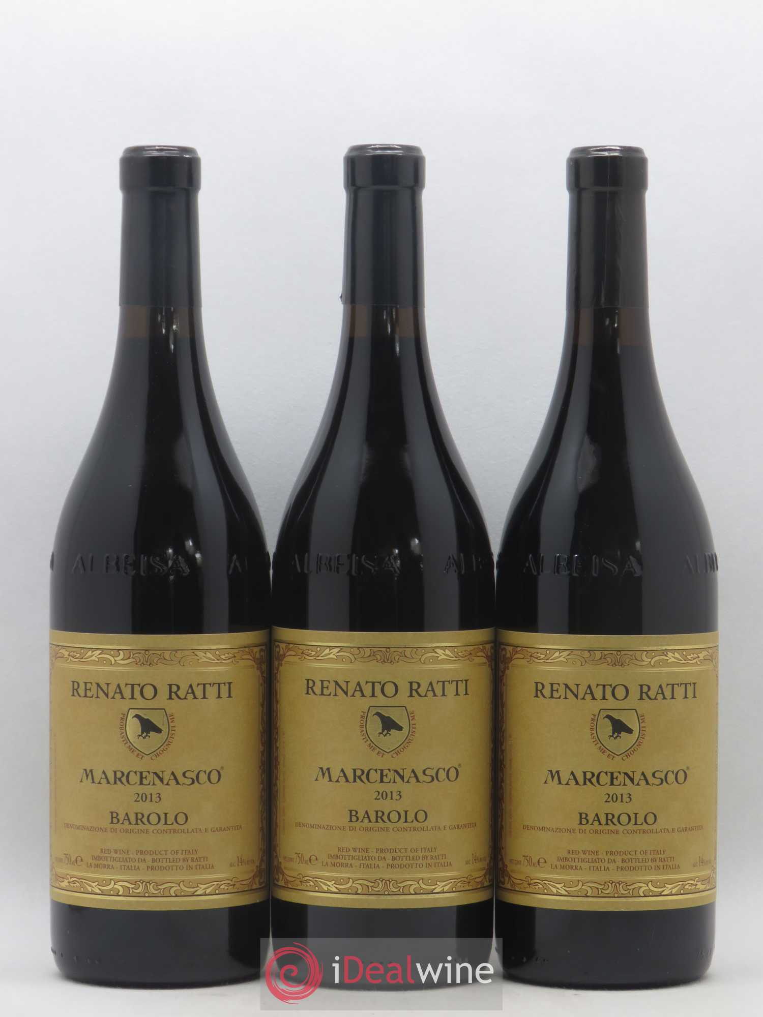 Barolo Marcenasco Renato Ratti 2013 - Lot de 3 bouteilles - 0