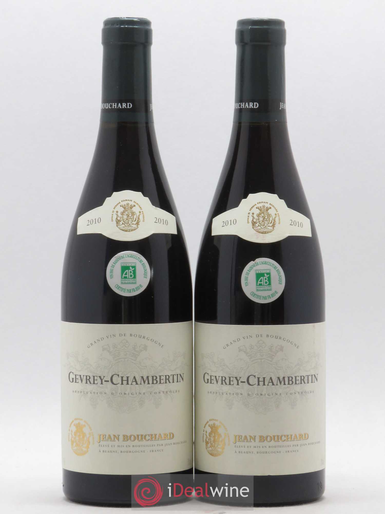 Gevrey-Chambertin Jean Bouchard 2010 - Lot de 2 bouteilles - 0