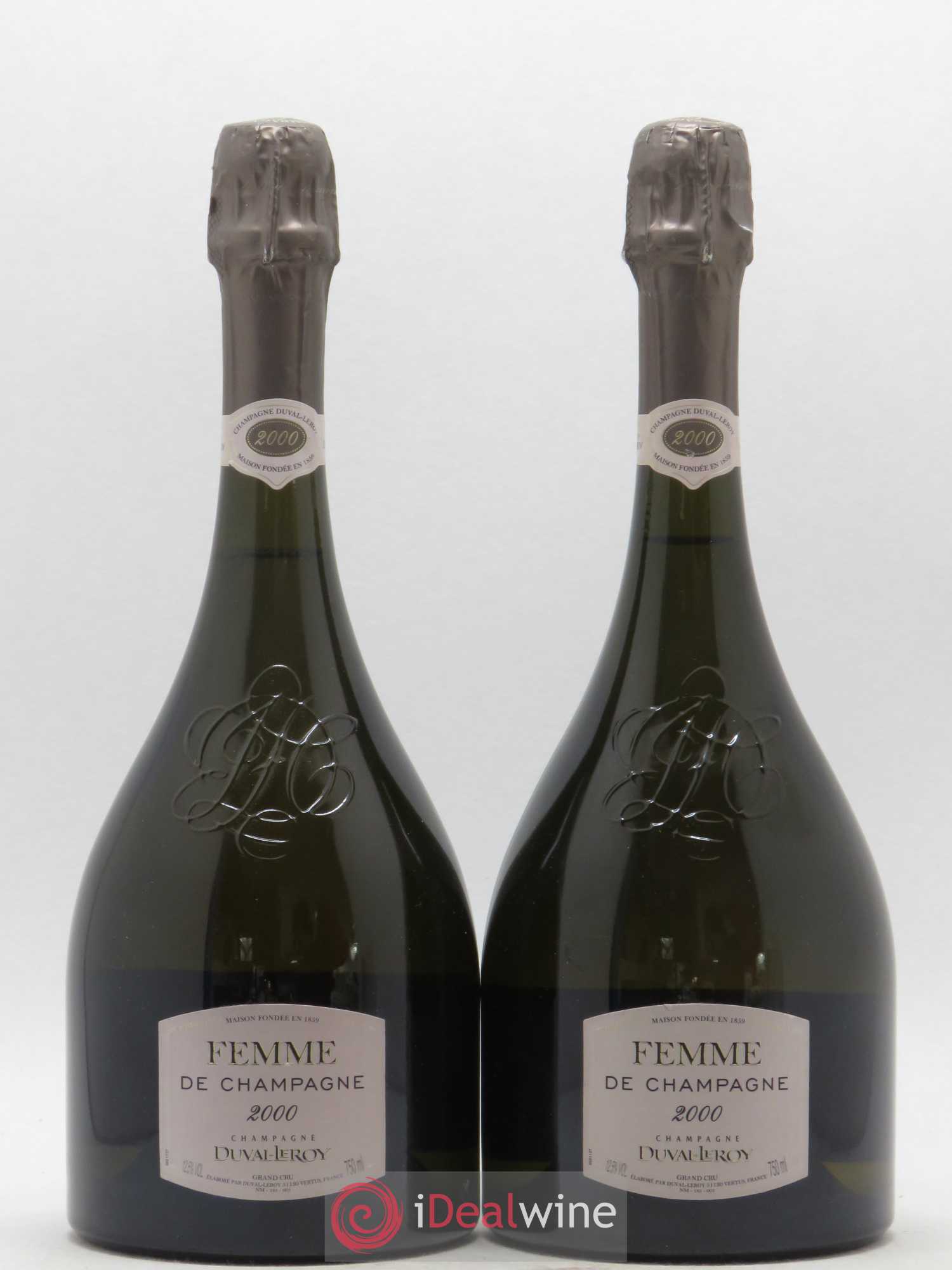 Champagne Duval-Leroy Cuvée Femme 2000 - Posten von 2 Flaschen - 0