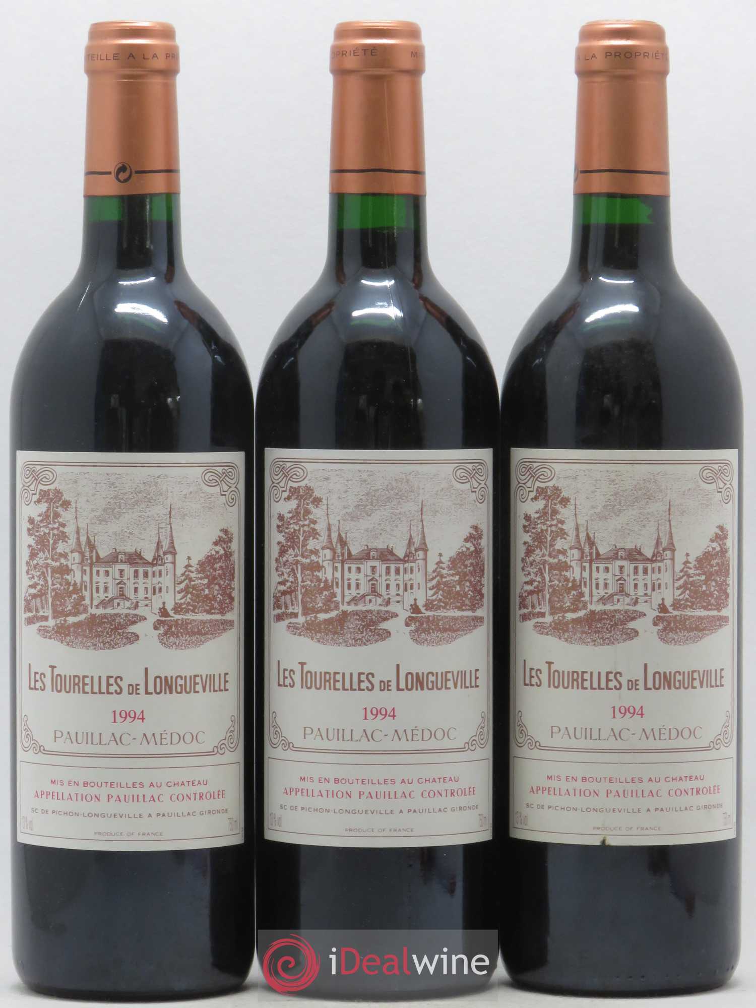 Les Tourelles de Longueville Second Vin 1994 - Lot de 3 bouteilles - 0
