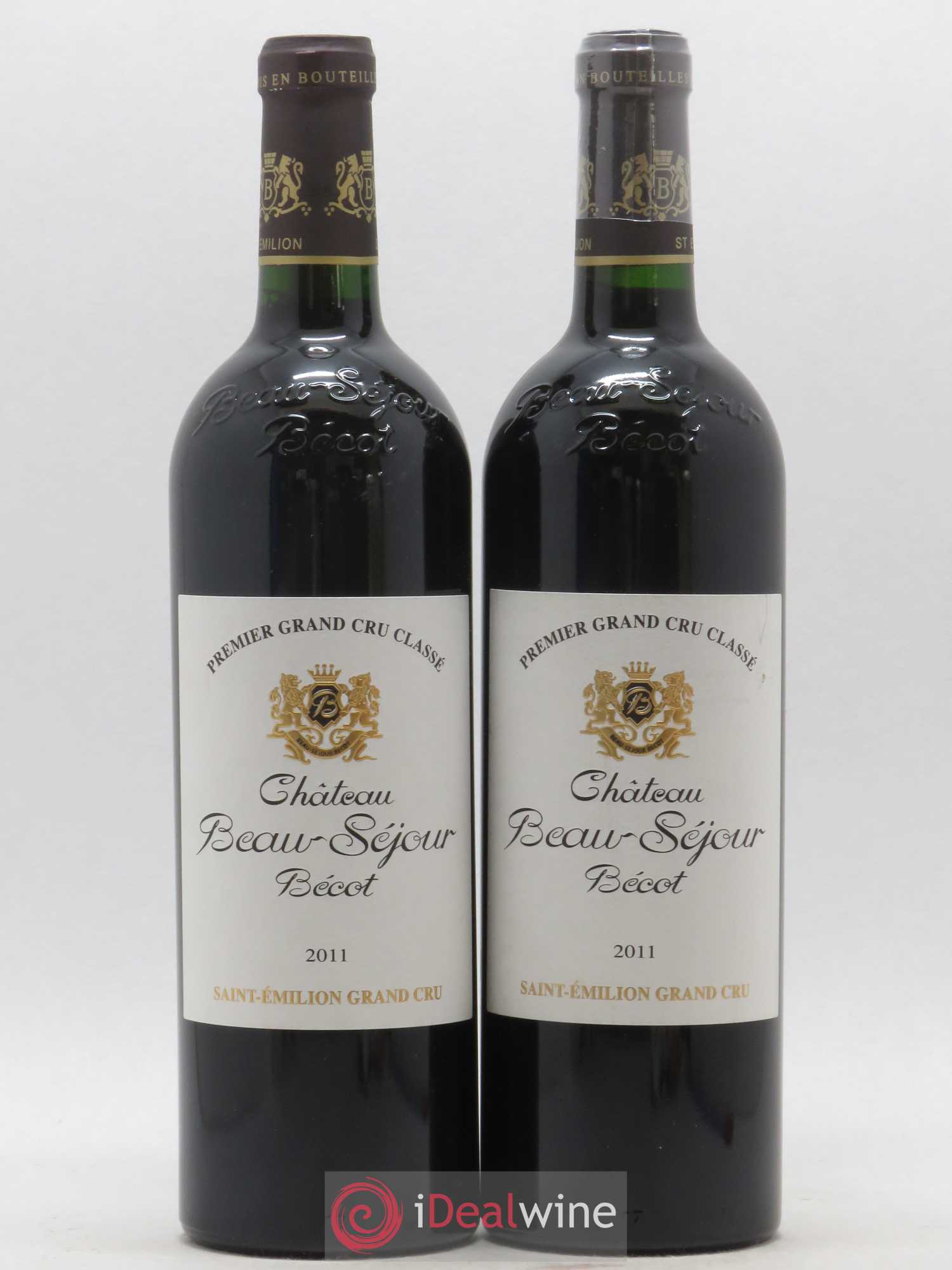 Château Beau-Séjour Bécot 1er Grand Cru Classé B 2011 - Lot de 2 bouteilles - 0