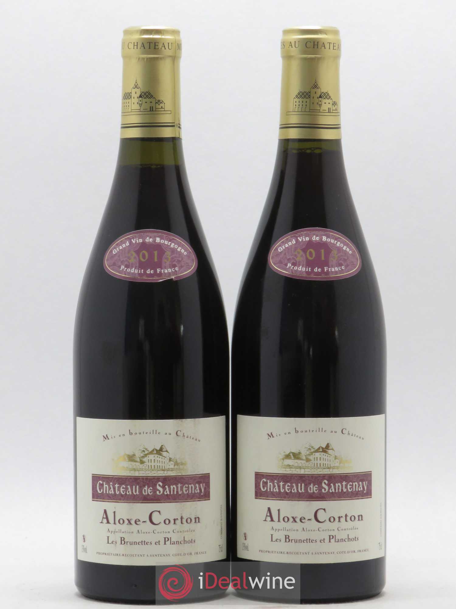 Aloxe-Corton Château de Santenay Les Brunettes et Planchots 2013 - Posten von 2 Flaschen - 0