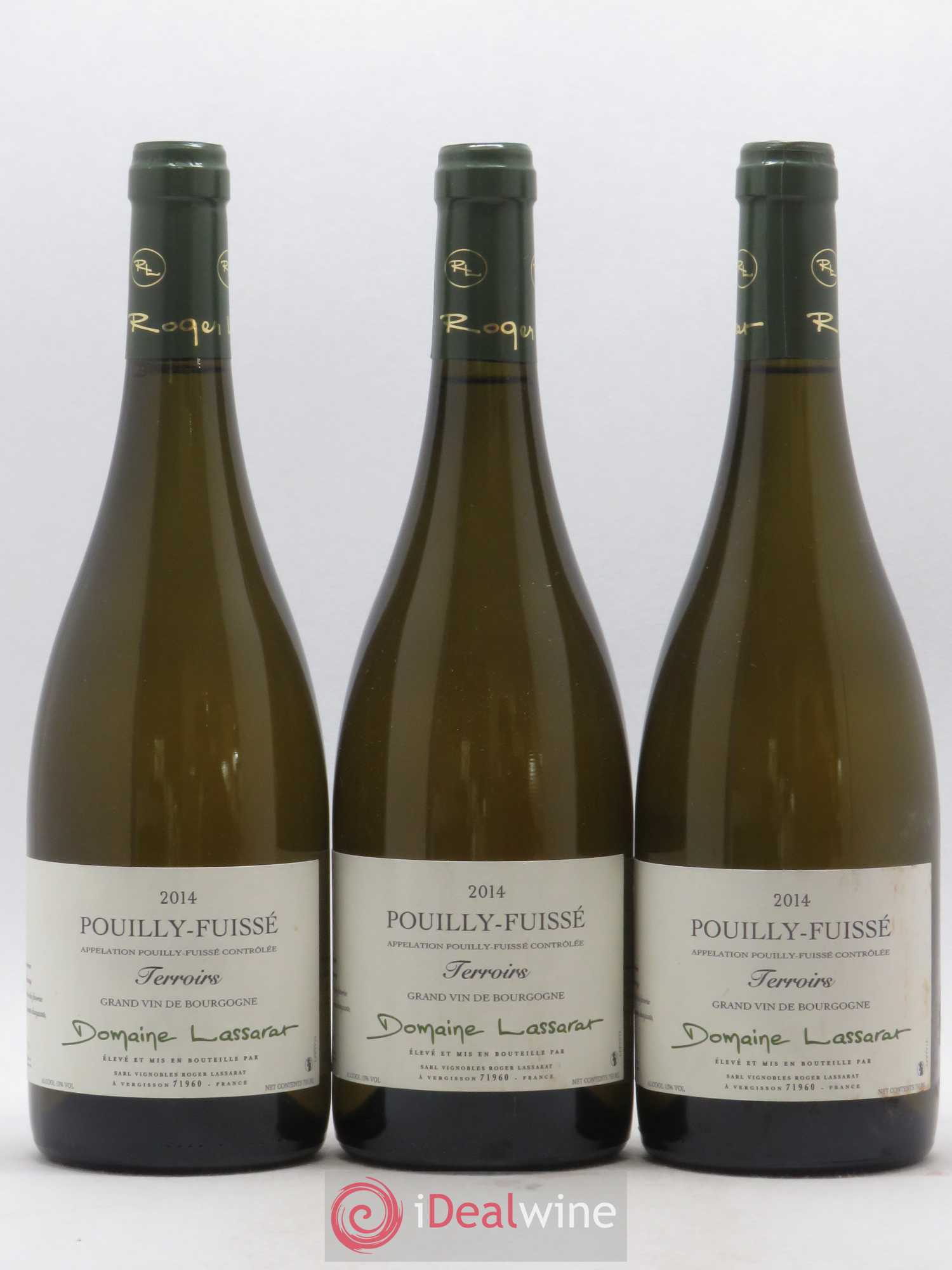 Pouilly-Fuissé Terroirs Lassarat 2014 - Posten von 3 Flaschen - 0