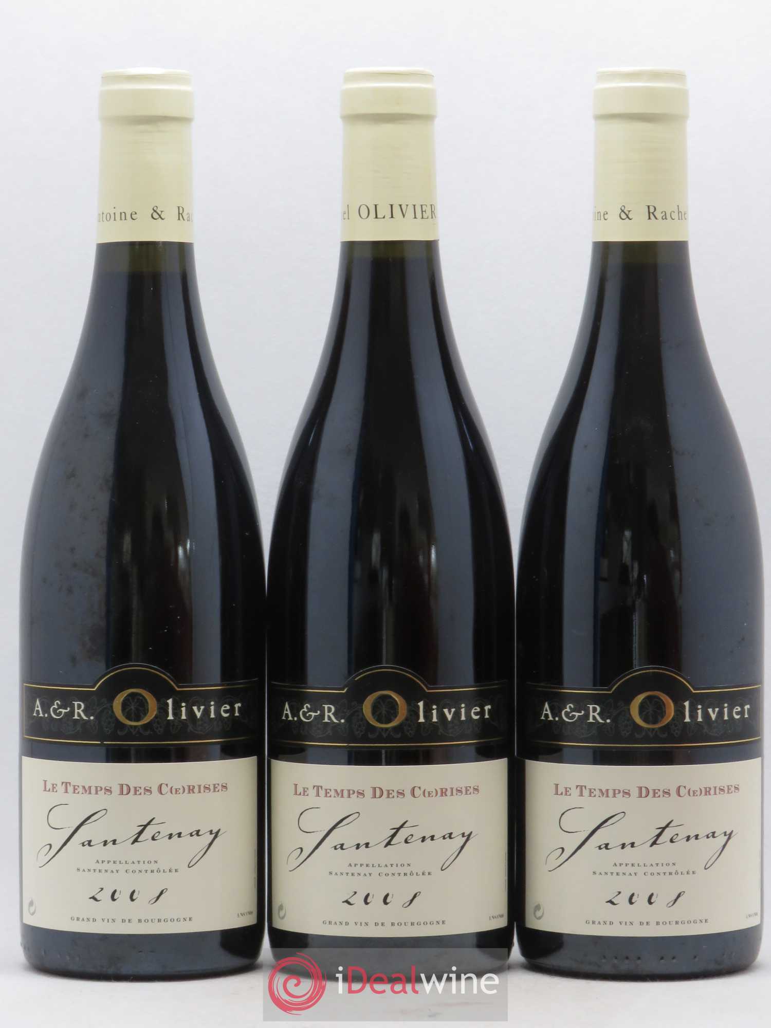 Santenay Le Temps des Cerises A. et R. Olivier 2008 - Posten von 6 Flaschen - 1